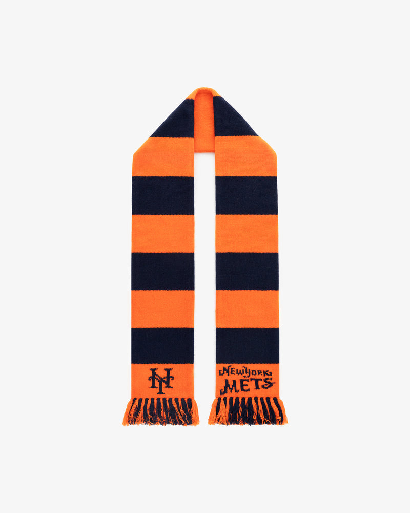 ALD / New York Mets Striped Wool Scarf