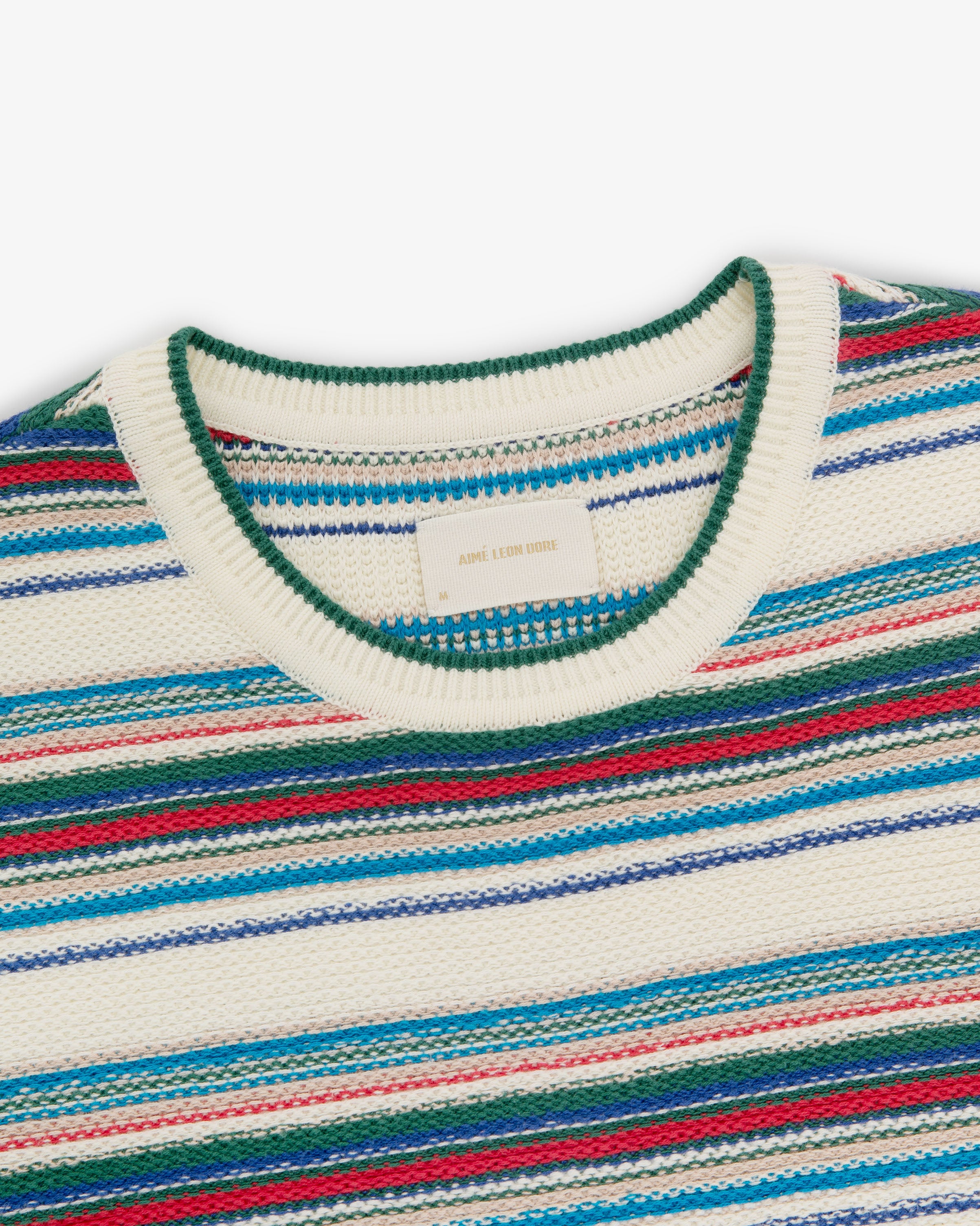 Jacquard Striped Sweater Tee
