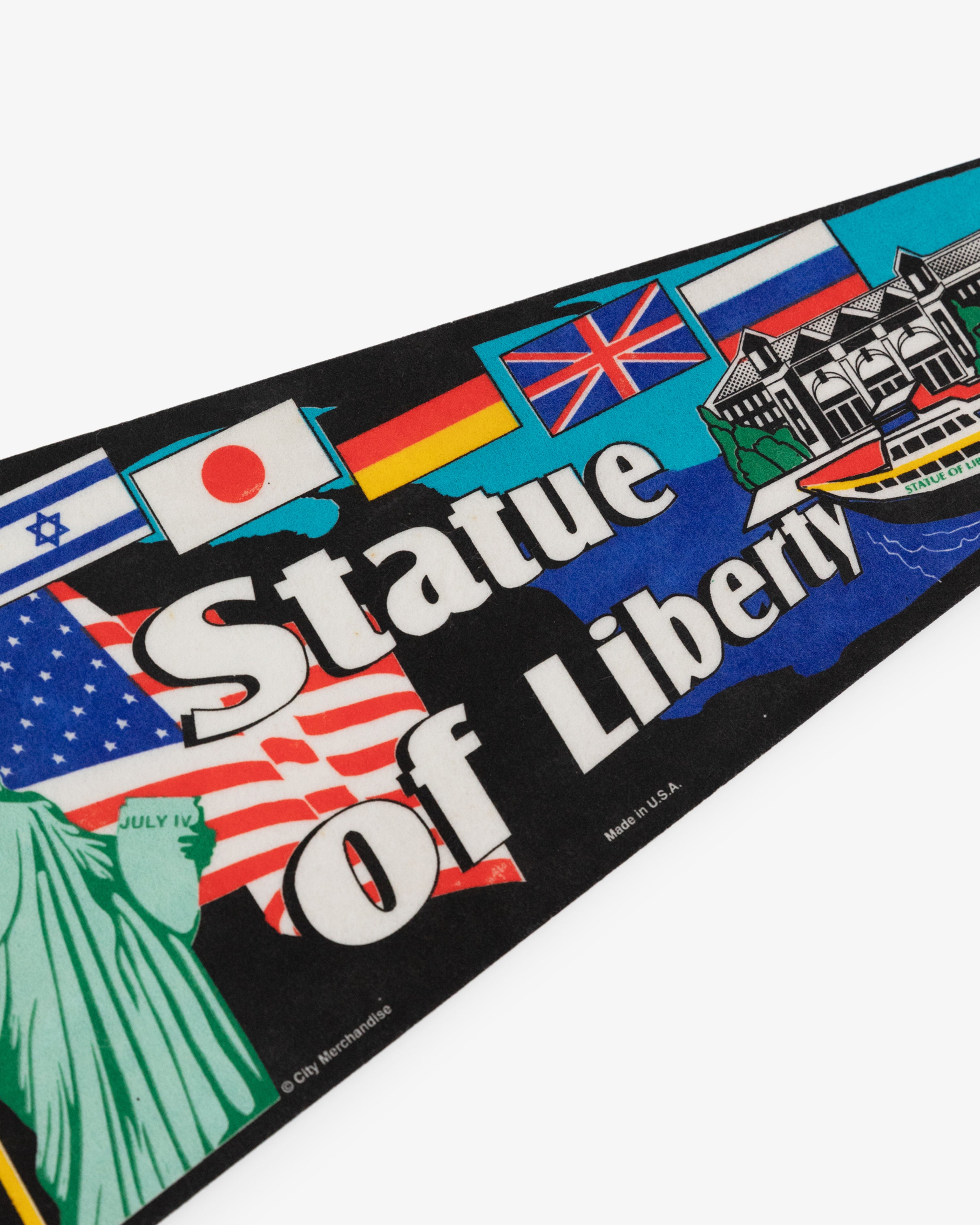 Vintage Statue of Liberty Pennant