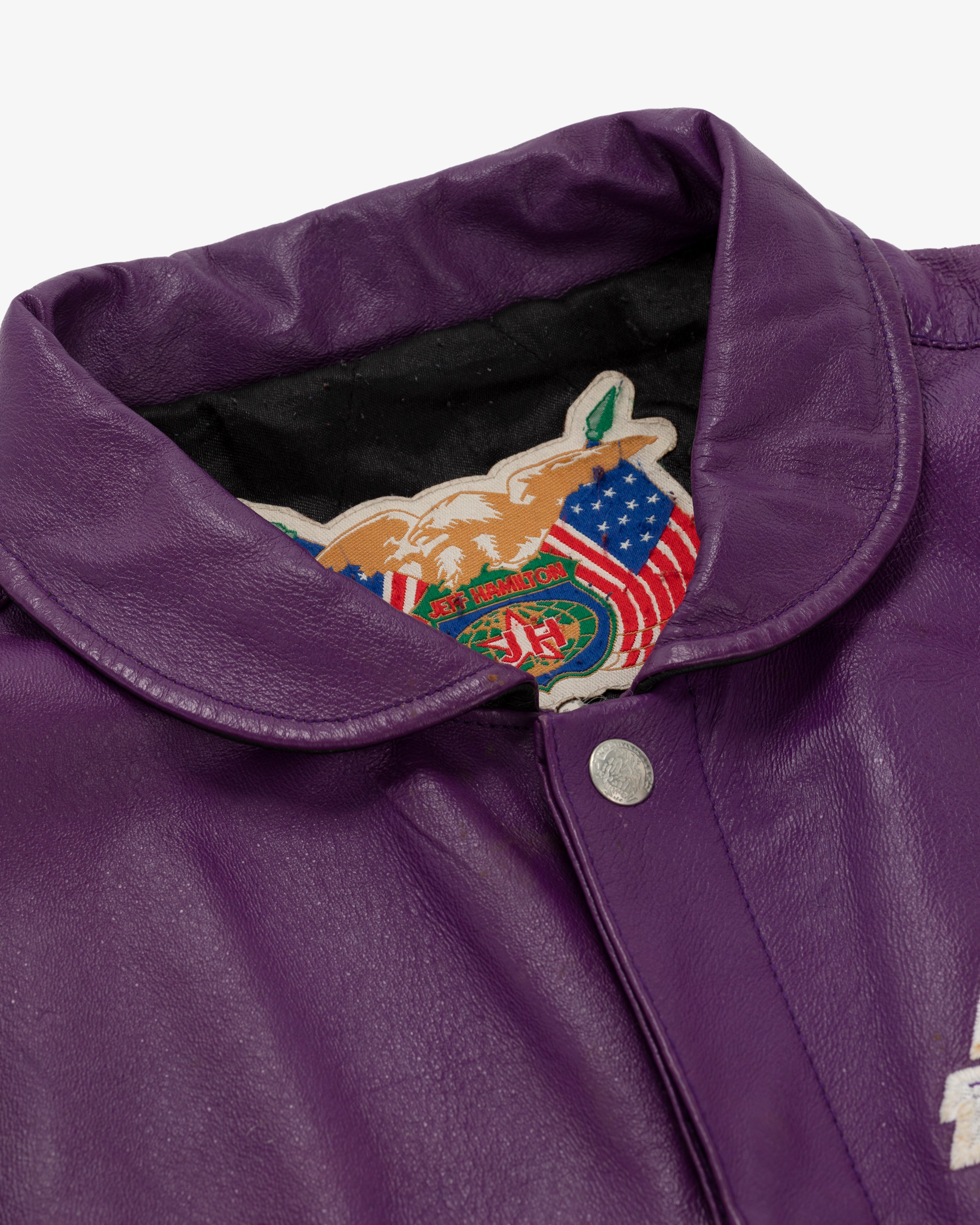 Jeff Hamilton Los Angeles Lakers Leather Jacket