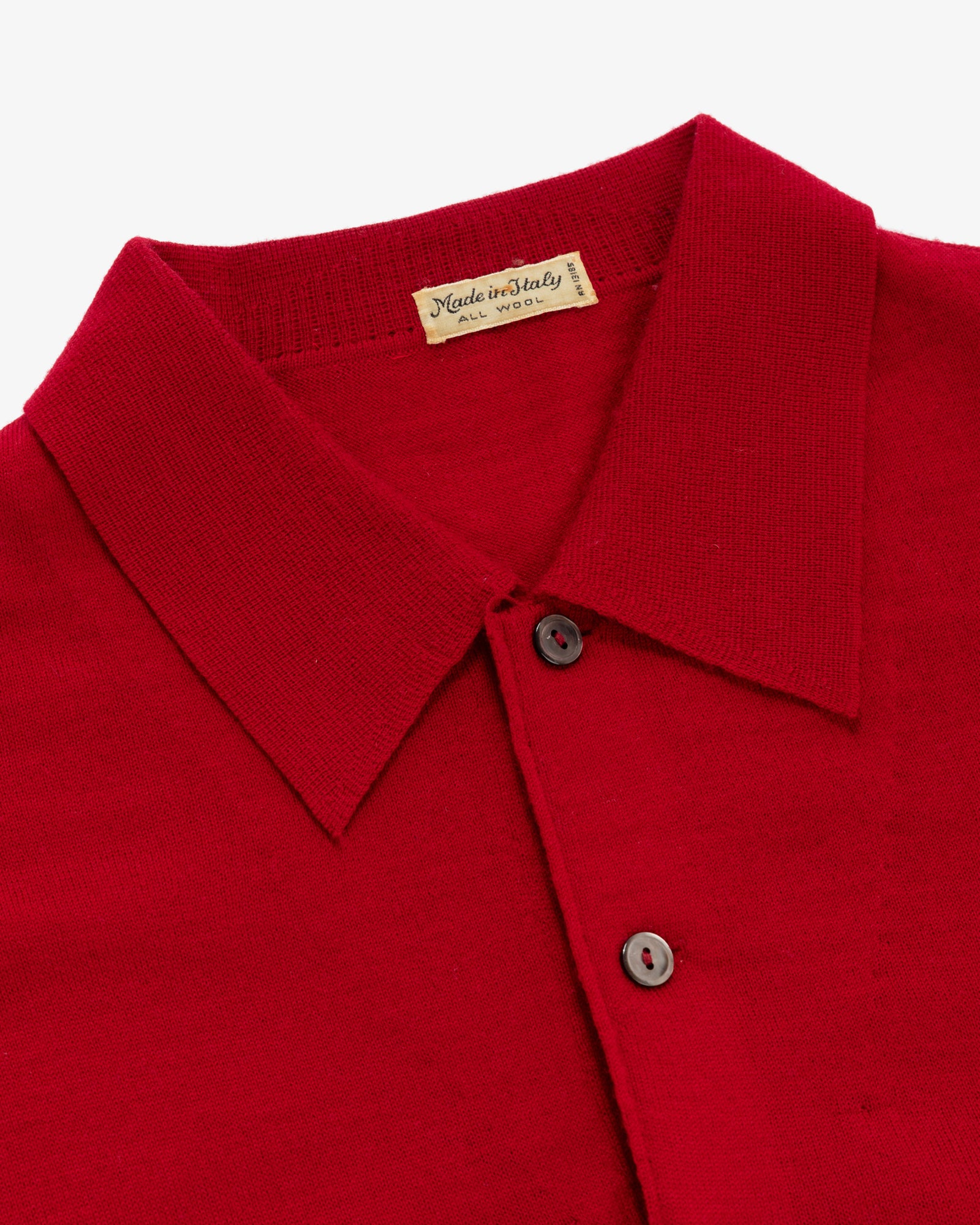 Vintage Wool Sweater Polo