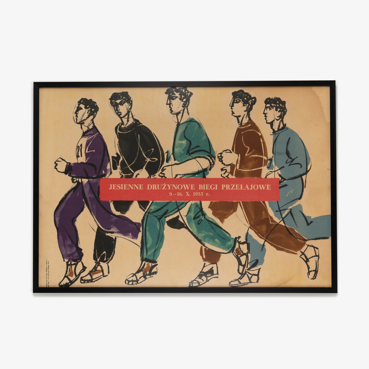 Autumn Team Cross Country October 1995 Poland Framed Poster