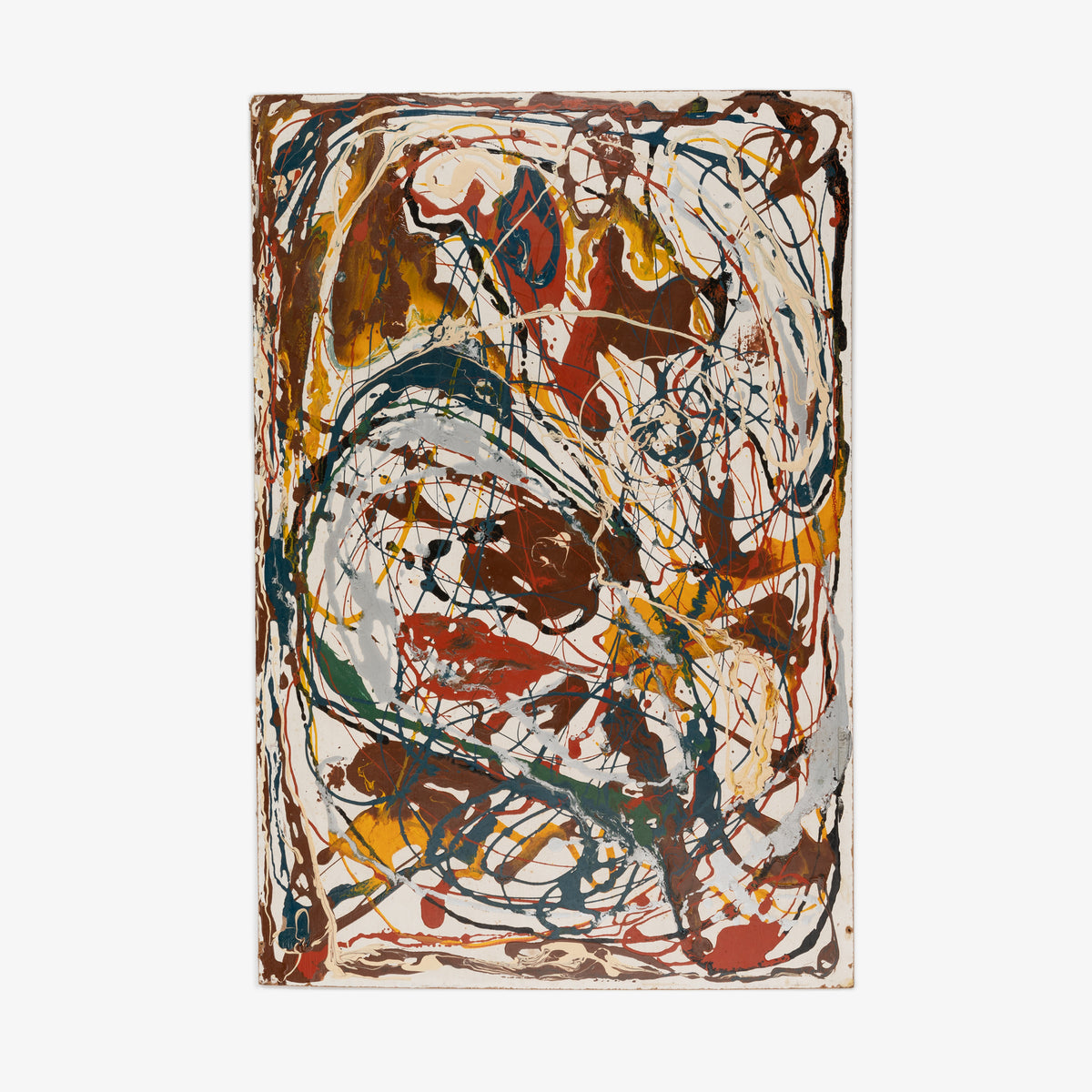 Abtract Oil on Board by Artist Fran Gazda