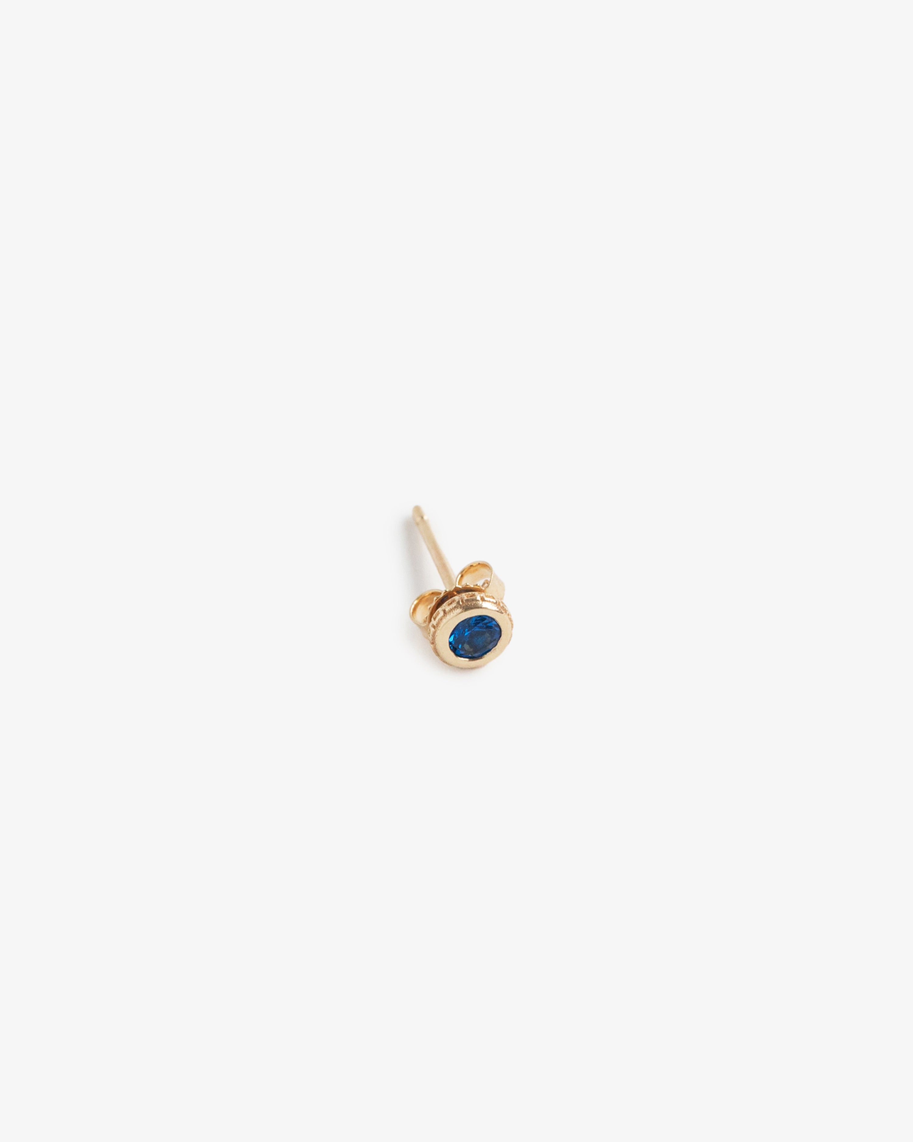 14Kt Small Gemstone Earring