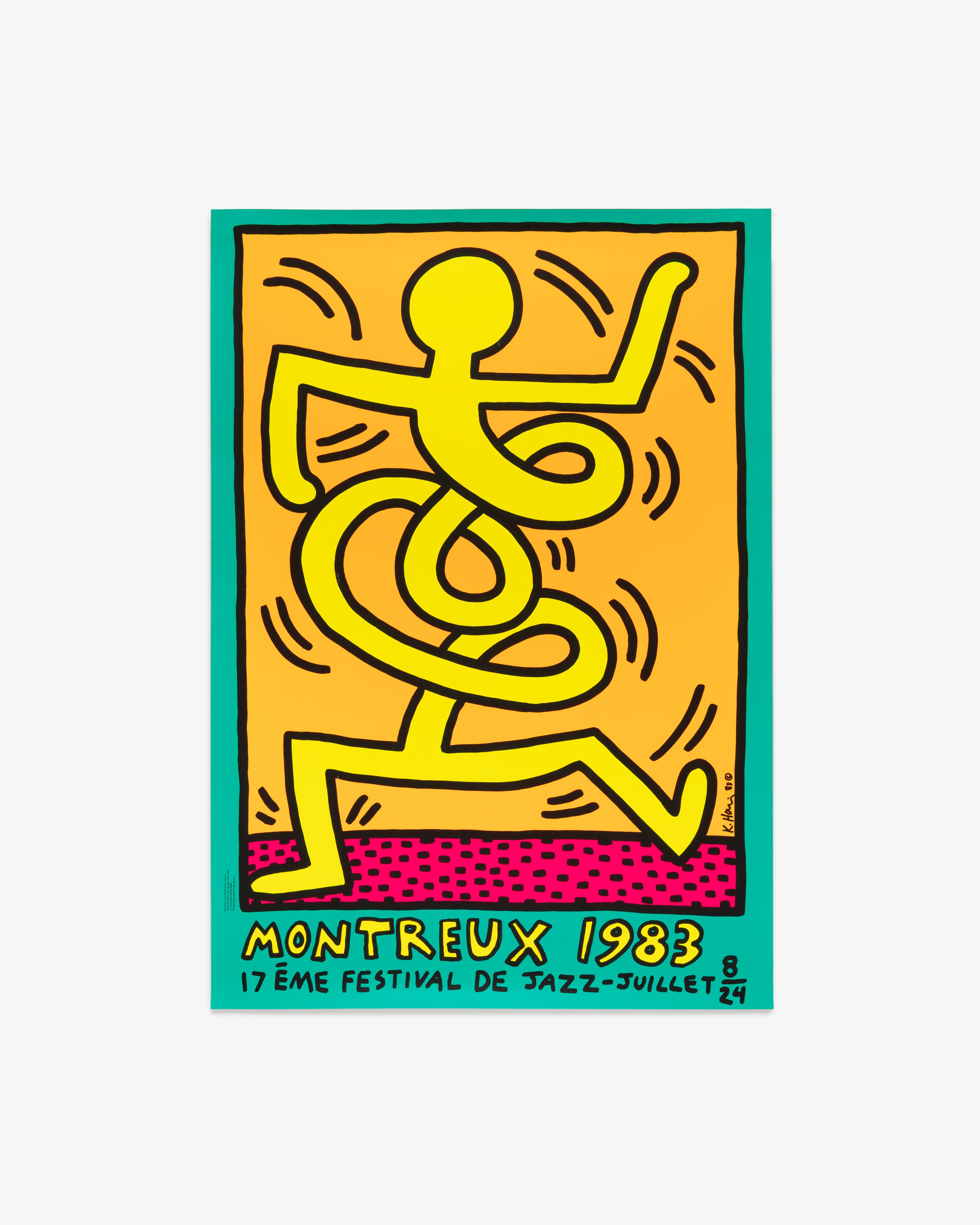 Montreux Jazz Festival 1983 Original Keith Haring Poster