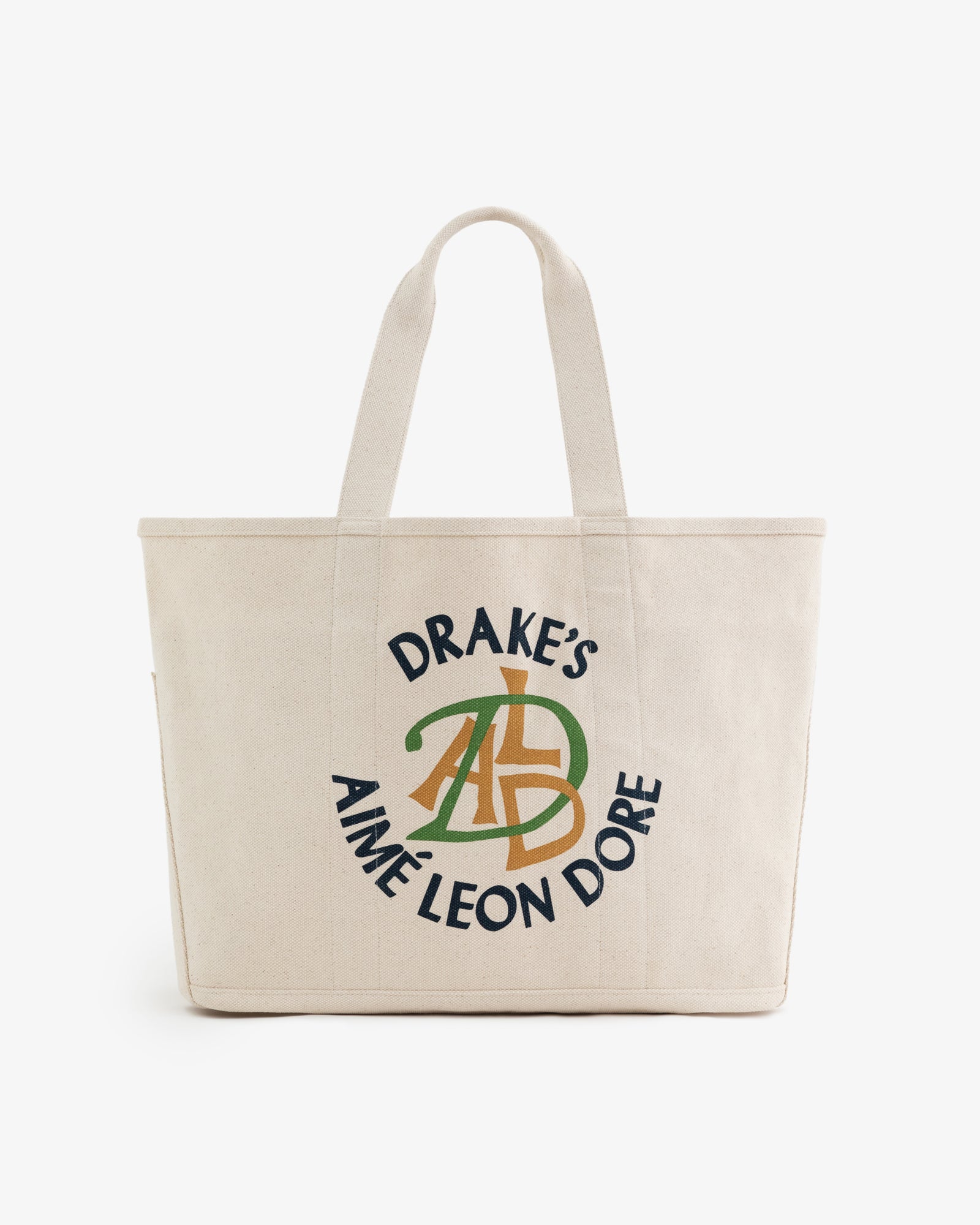 Aime Leon Dore × Drake's Canvas Tote Bag