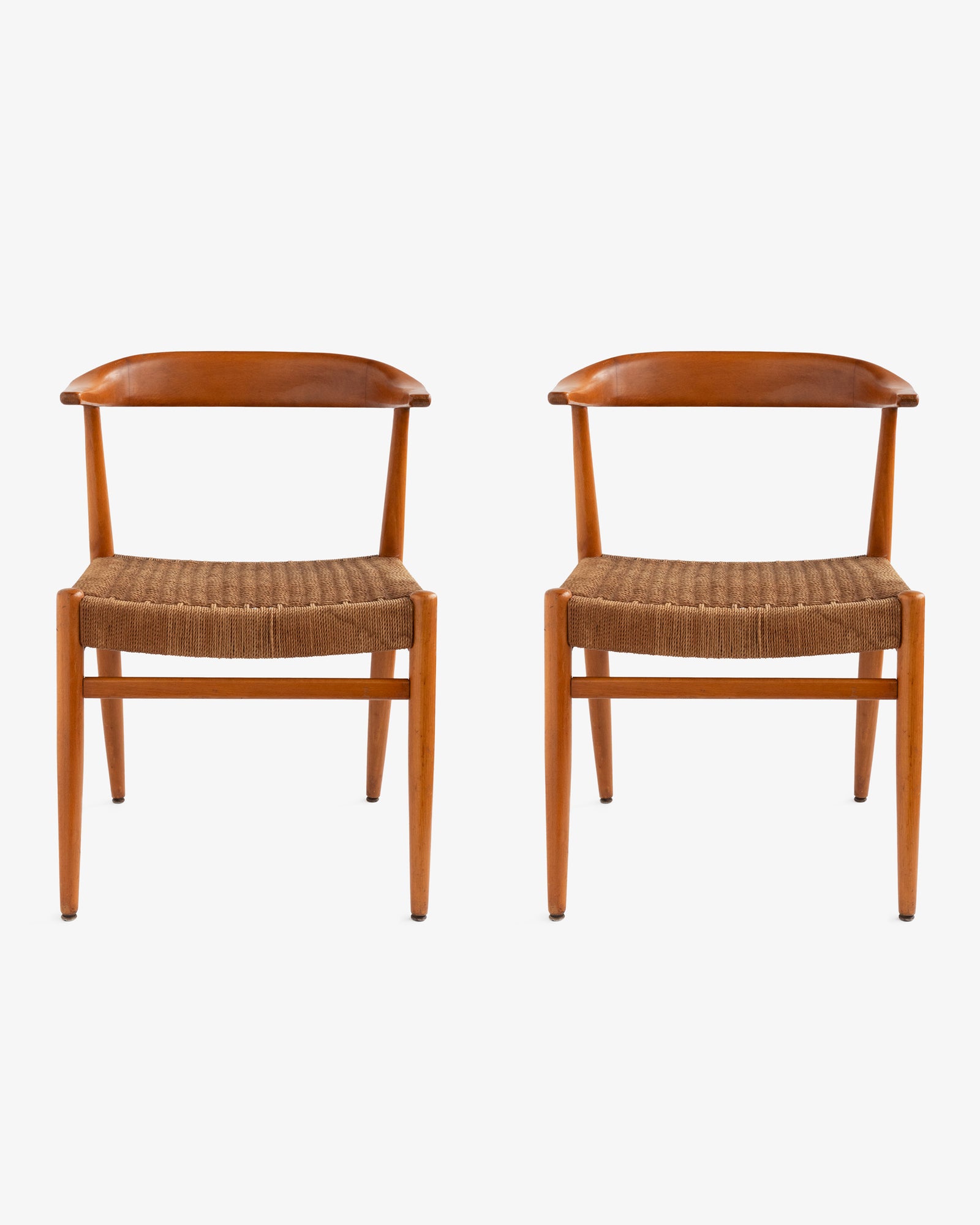 Pair of Swedish 1960s Double Chord Chairs