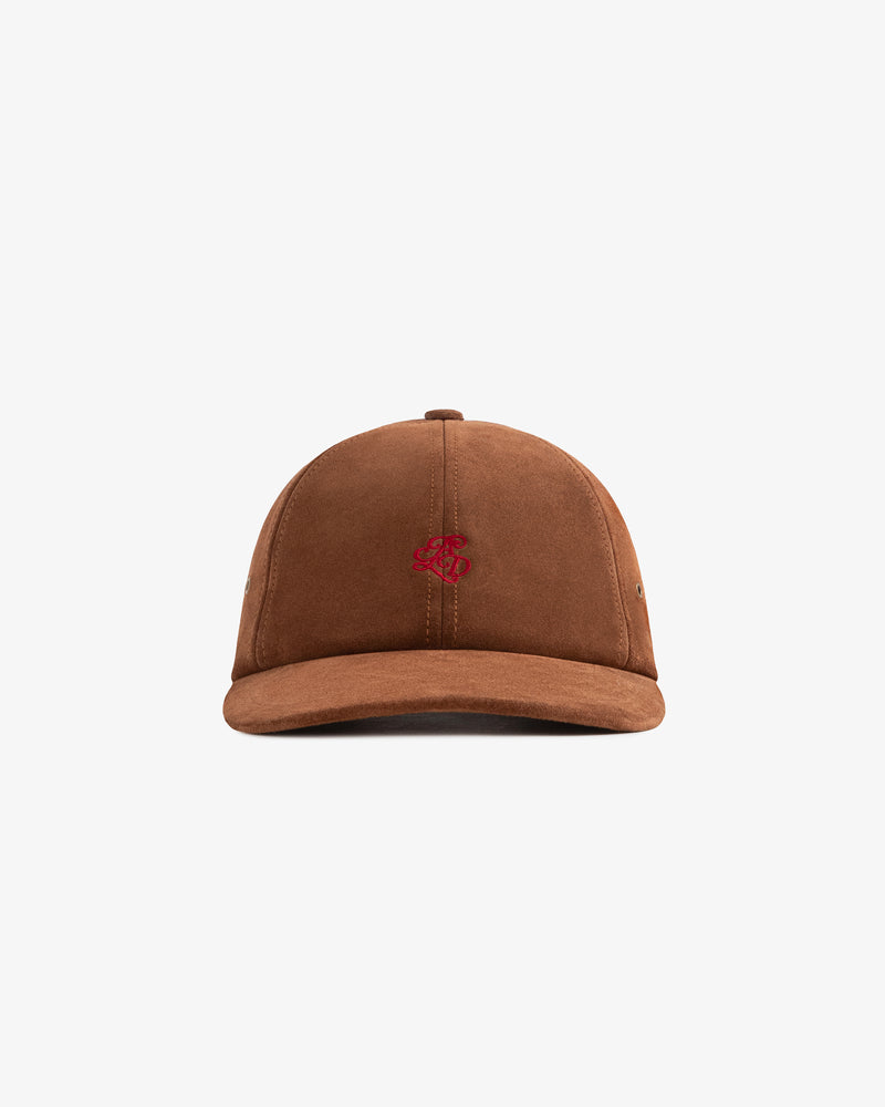 Suede Monogram Logo Hat