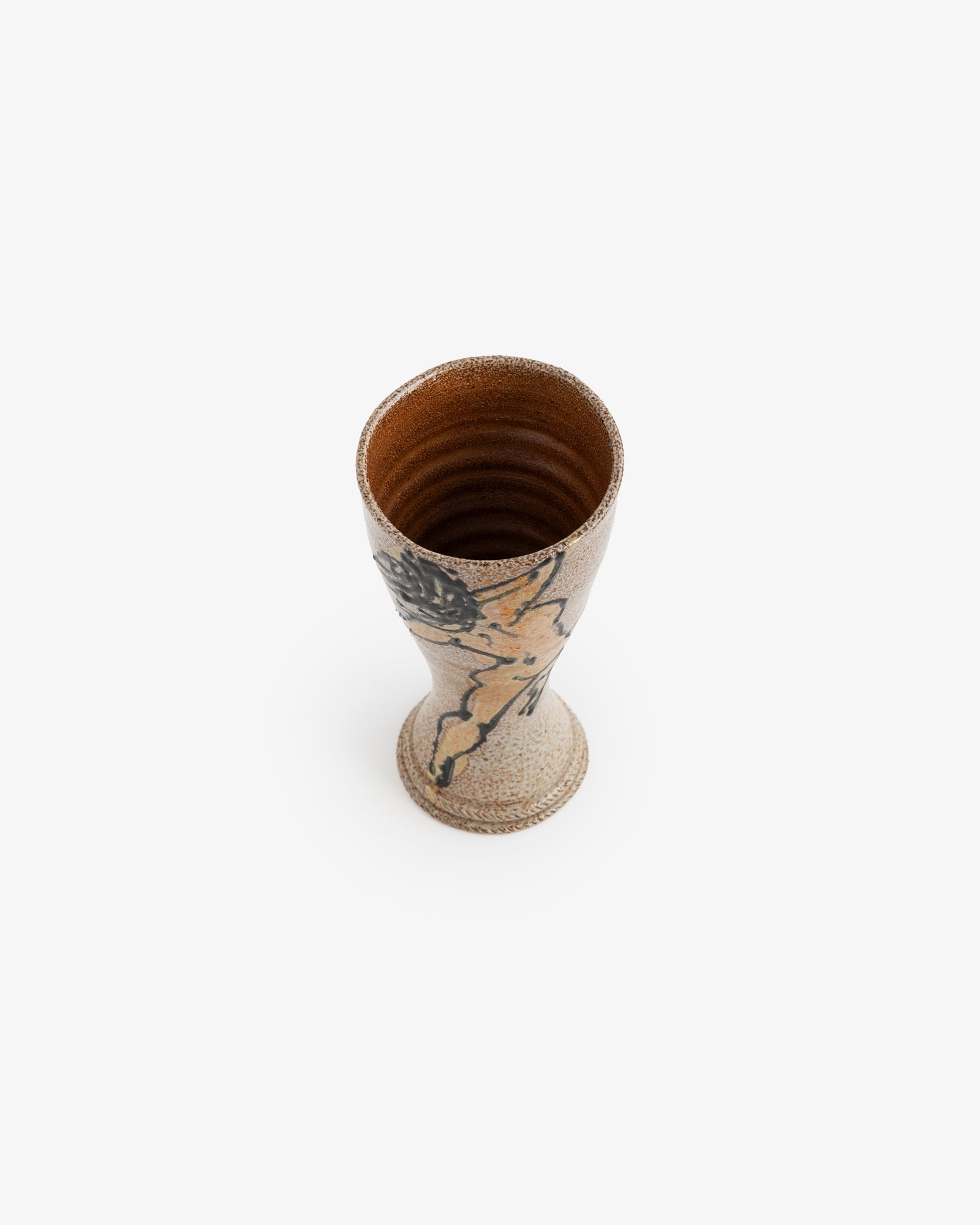 Paul Morris Painted Stoneware Vase