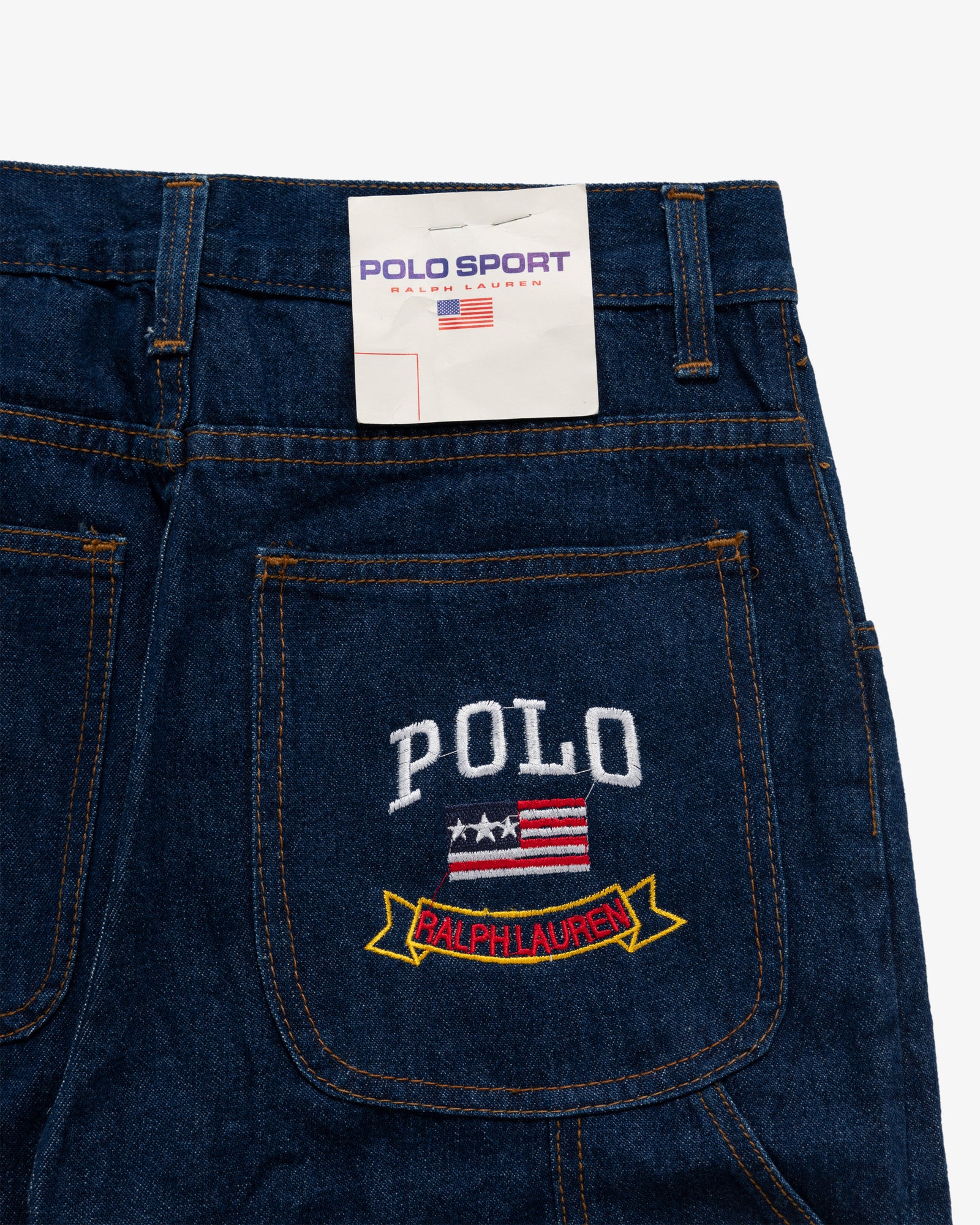 Vintage Kids Polo Sport Denim Shorts