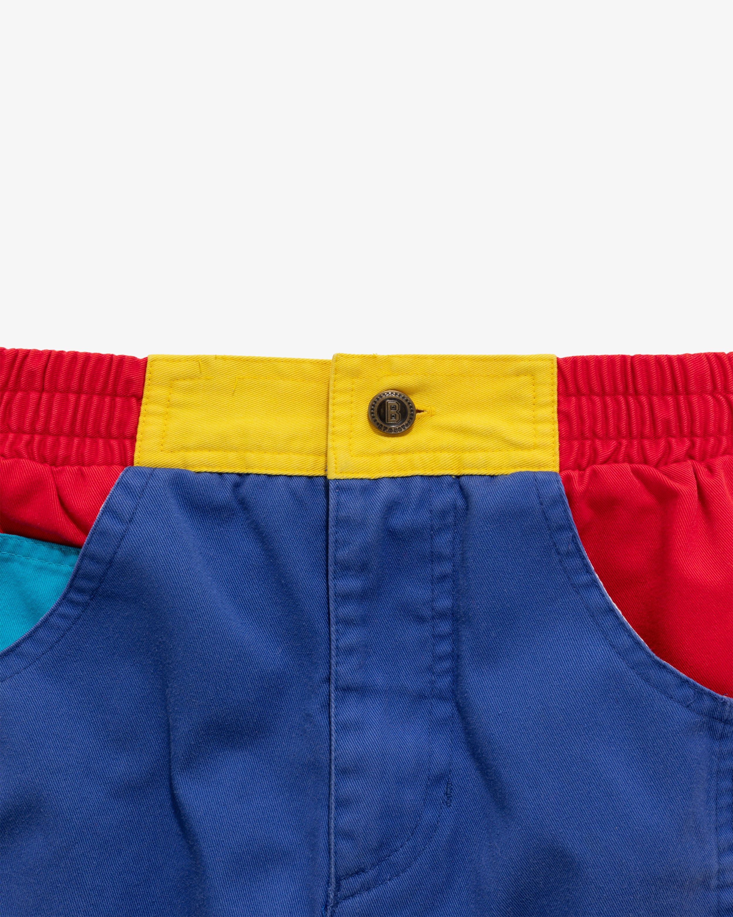 Vintage Kids Color Block Shorts