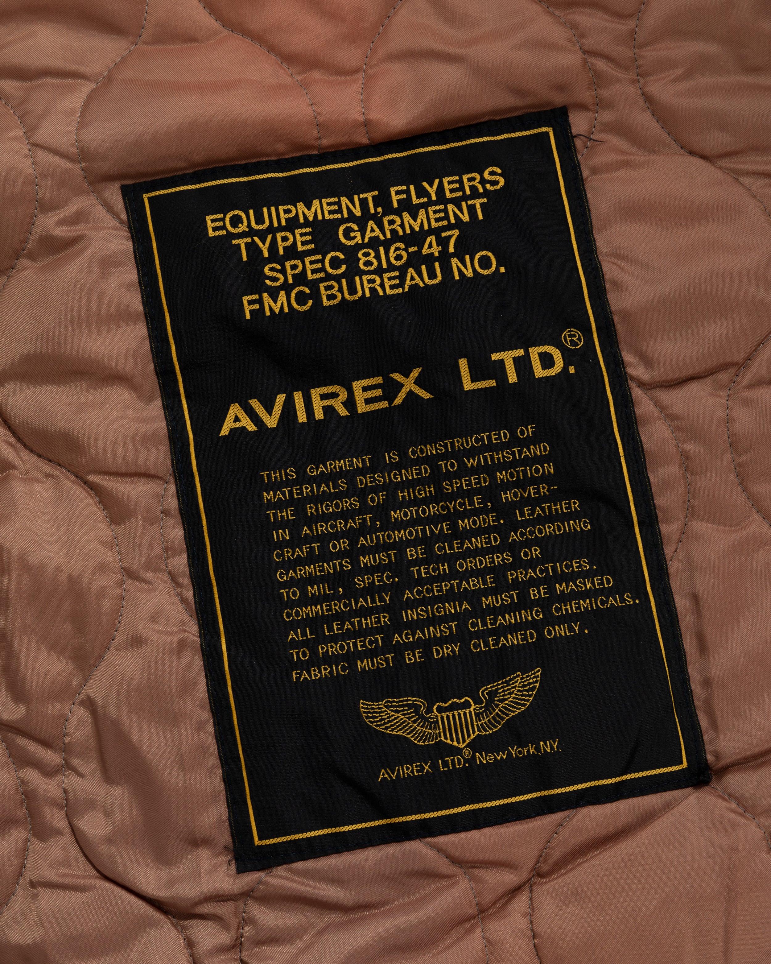 Vintage Avirex M-445A Flight Jacket