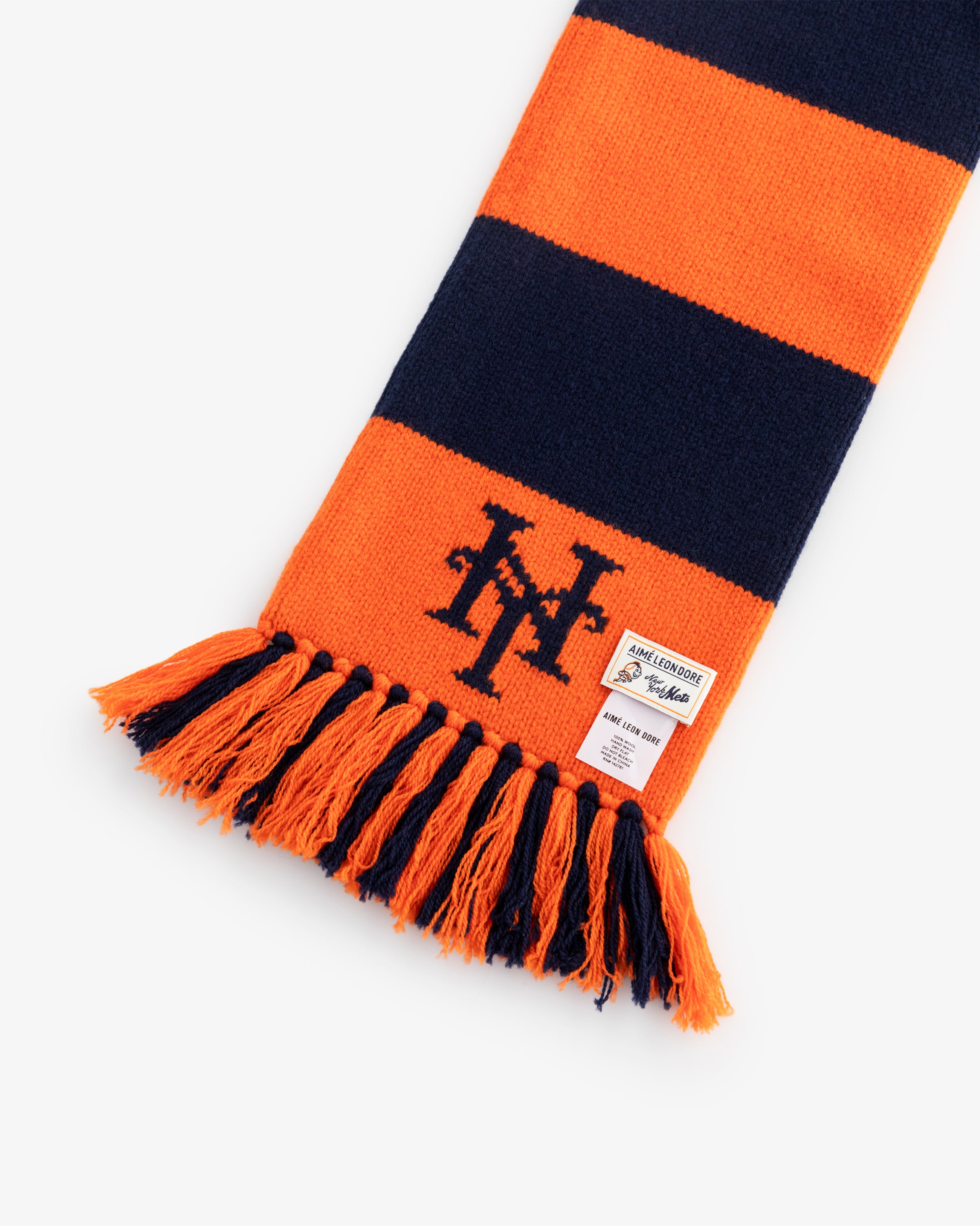 ALD / New York Mets Striped Wool Scarf