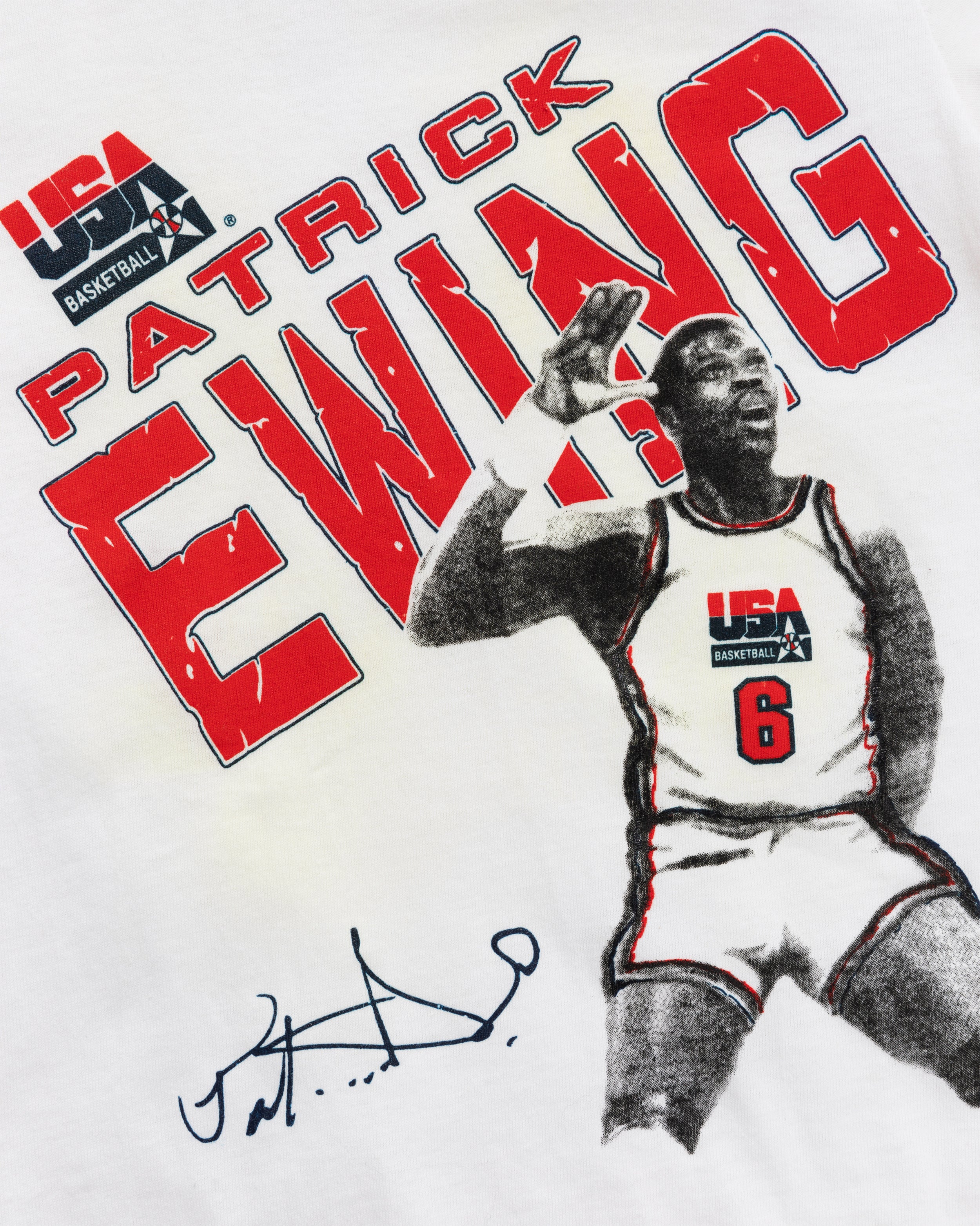Vintage Kids Patrick Ewing Team USA Graphic Tee
