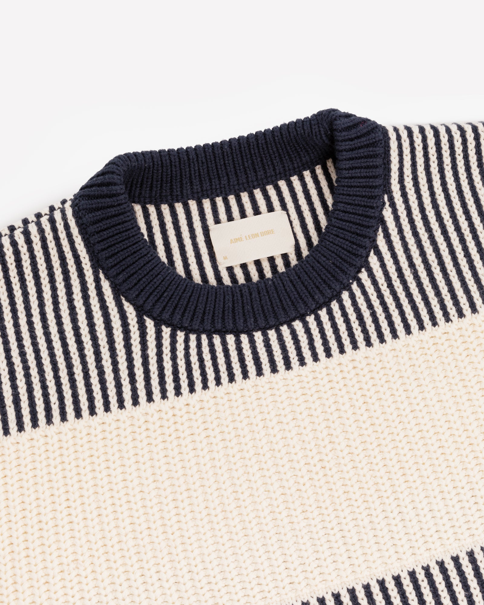Striped Shaker Stitch Sweater