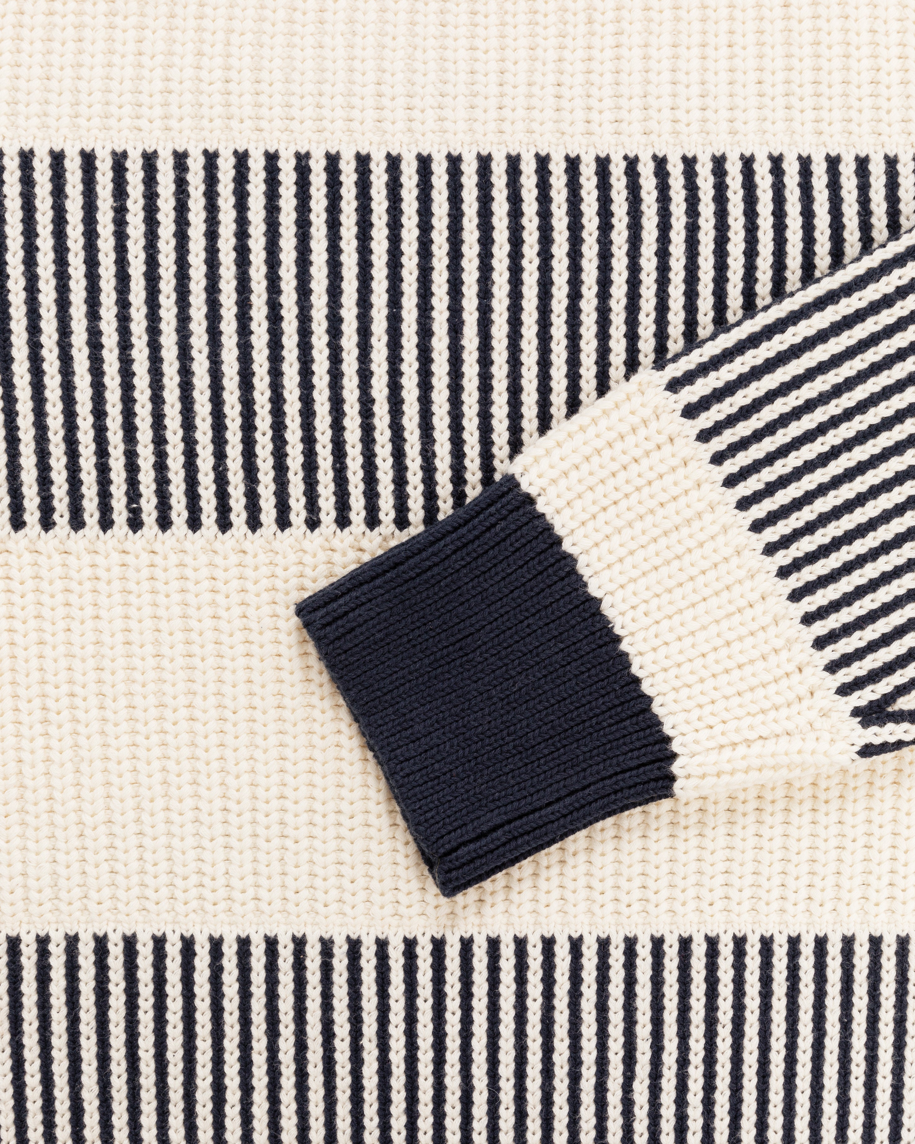 Striped Shaker Stitch Sweater