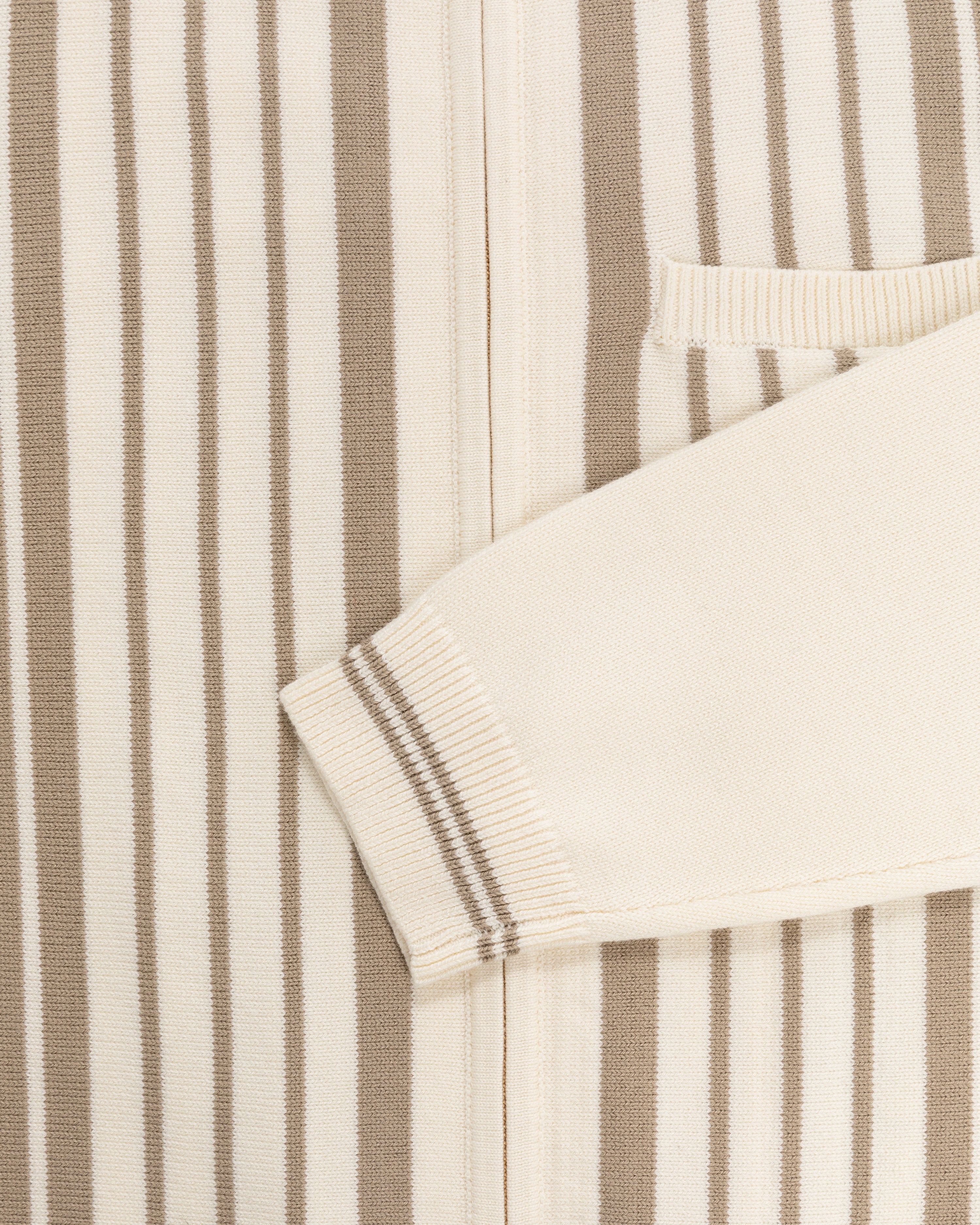 Striped Polo Cardigan