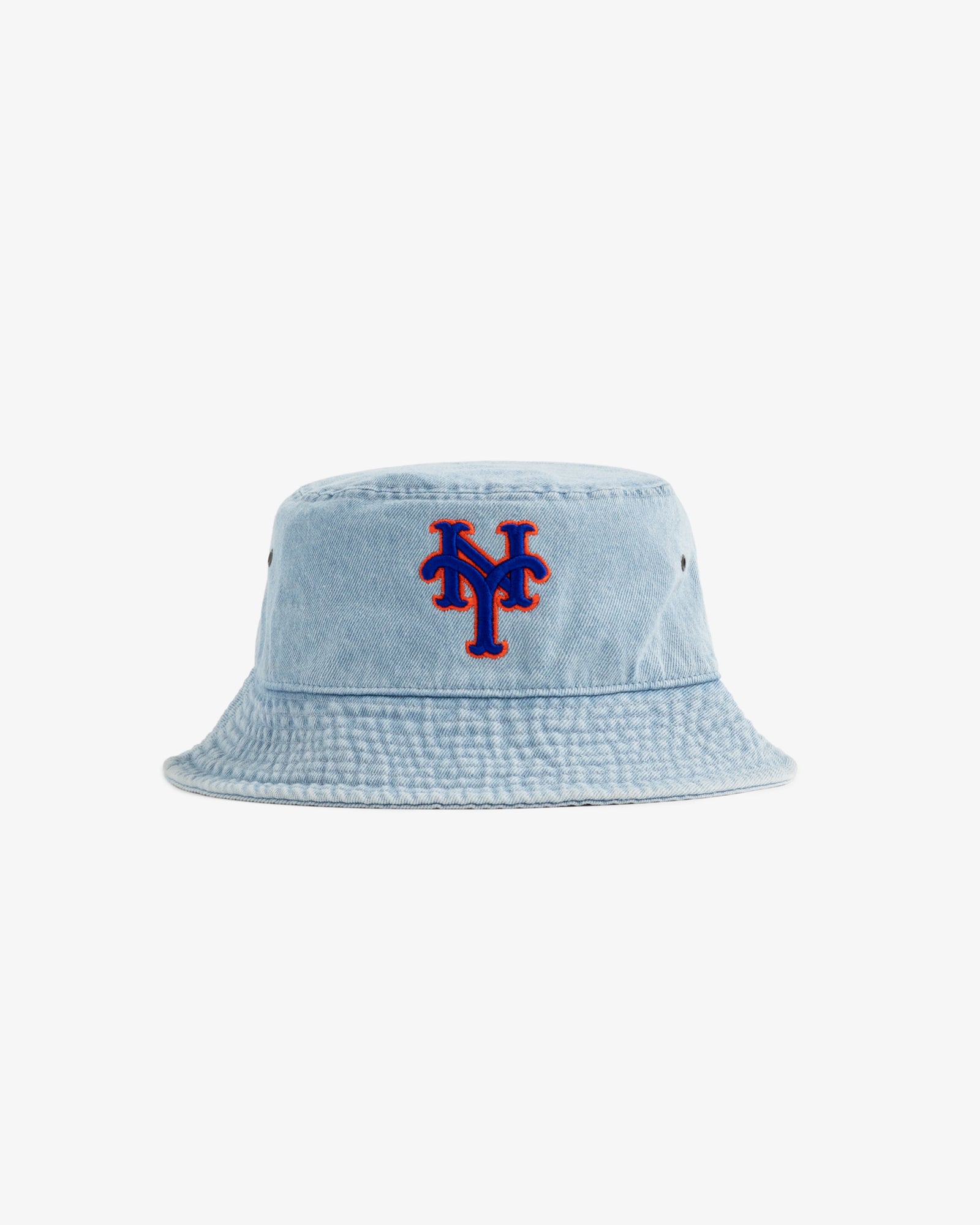 Vintage New York Mets Denim Bucket Hat at AimeLeonDore.com