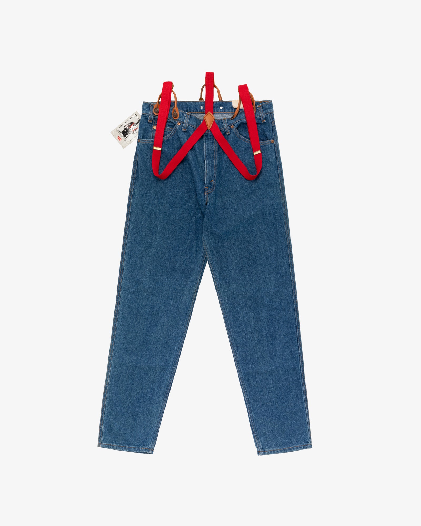 Vintage Levi's Orange Tab Prospector Jeans with Suspenders