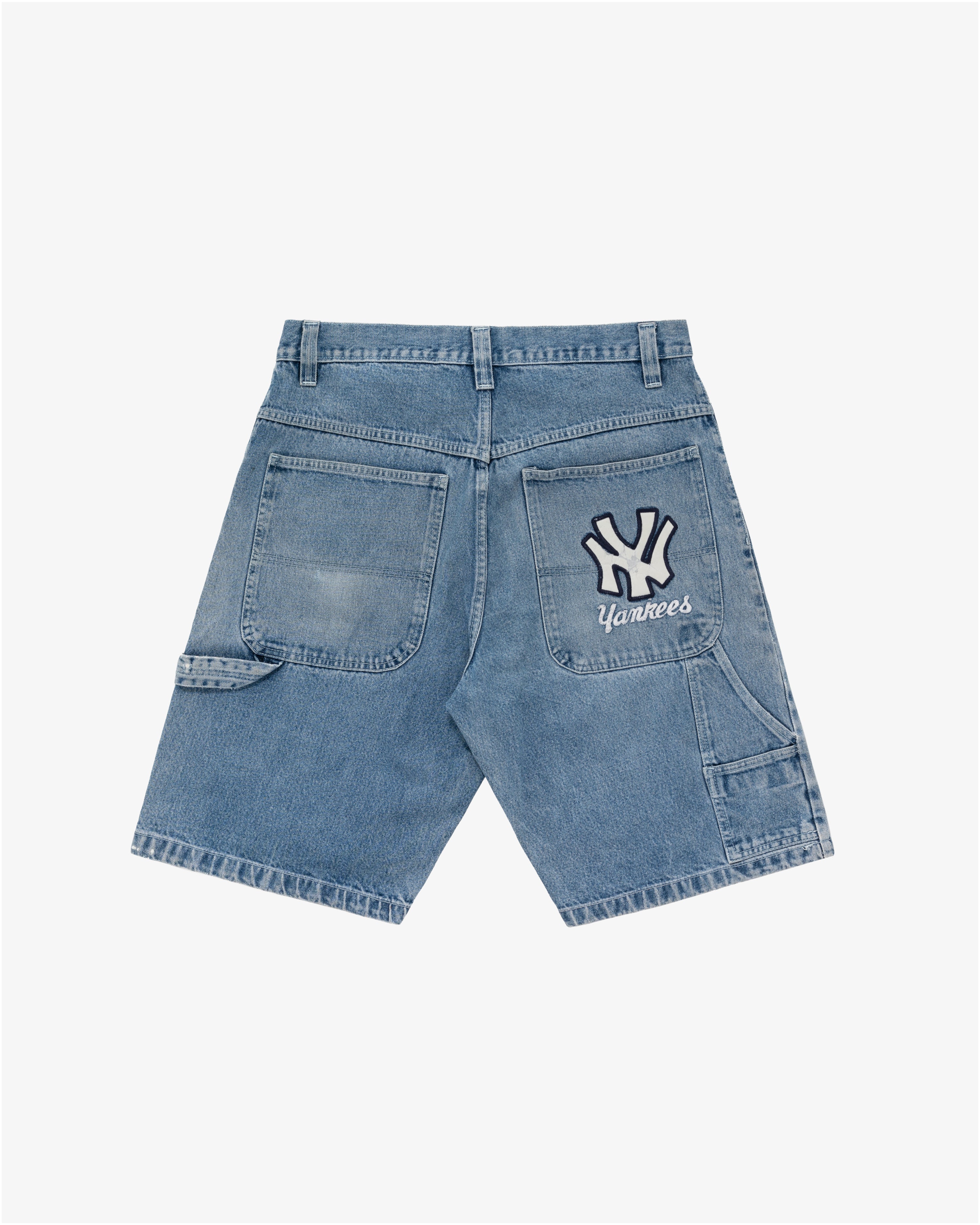 Vintage New York Yankees Denim Carpenter Shorts