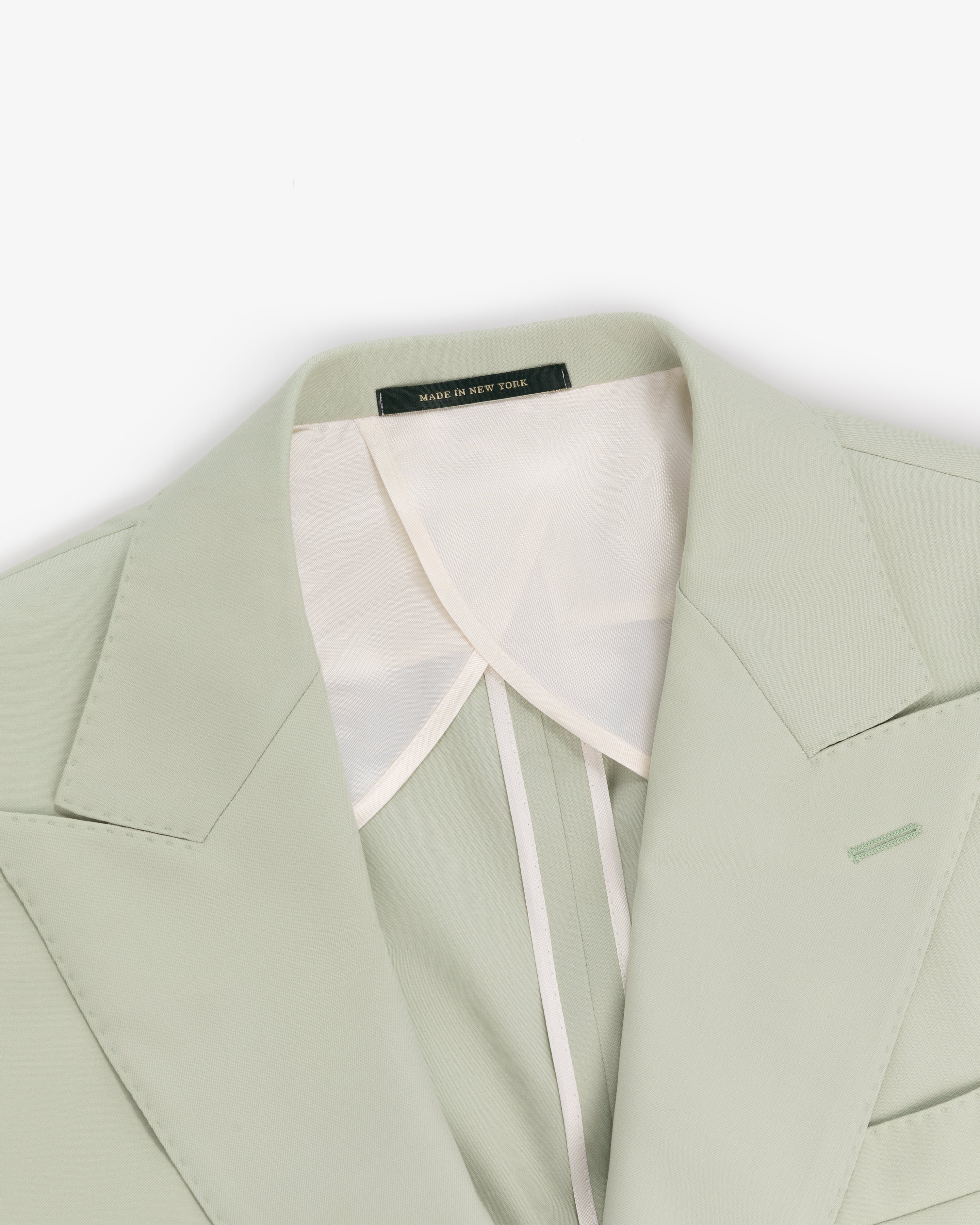 Single-Breasted Peak Lapel Suit Jacket