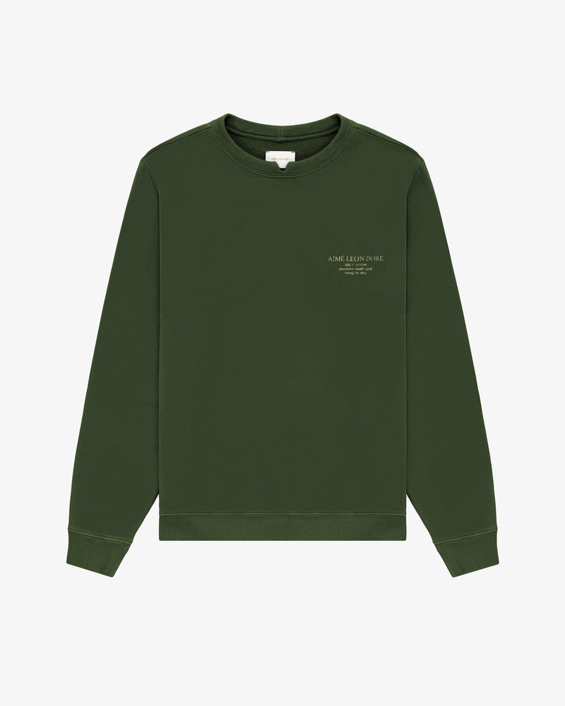 Notch Collar Crewneck Sweatshirt