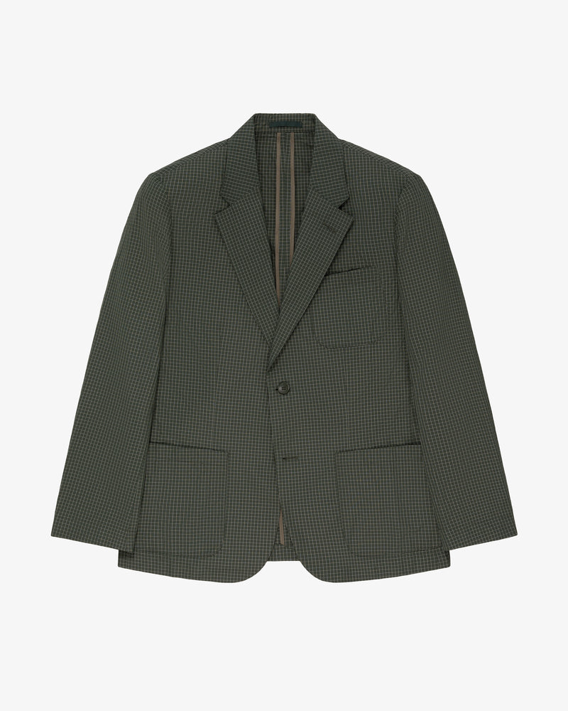 Single-Breasted Ripstop Suit Jacket
