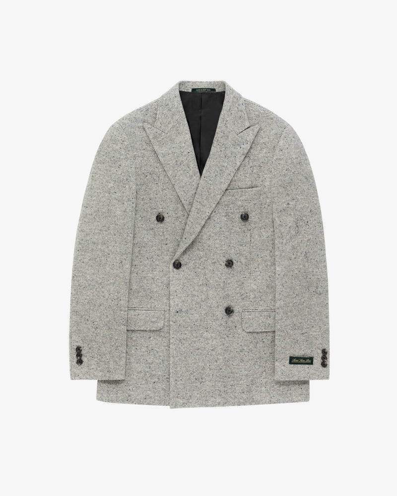 Donegal Double Breasted Wool Suit Jacket