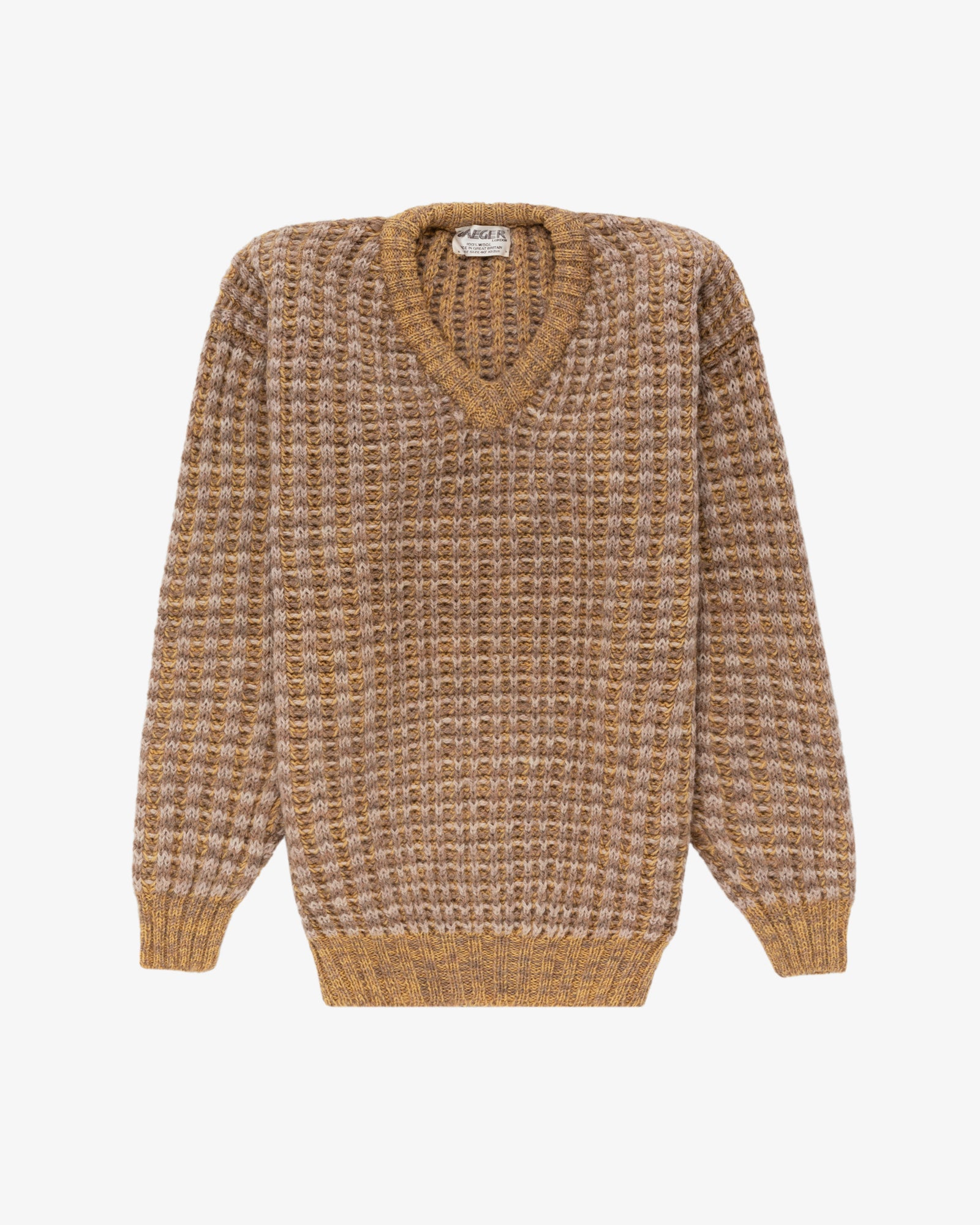 Vintage Patterned Knit Sweater