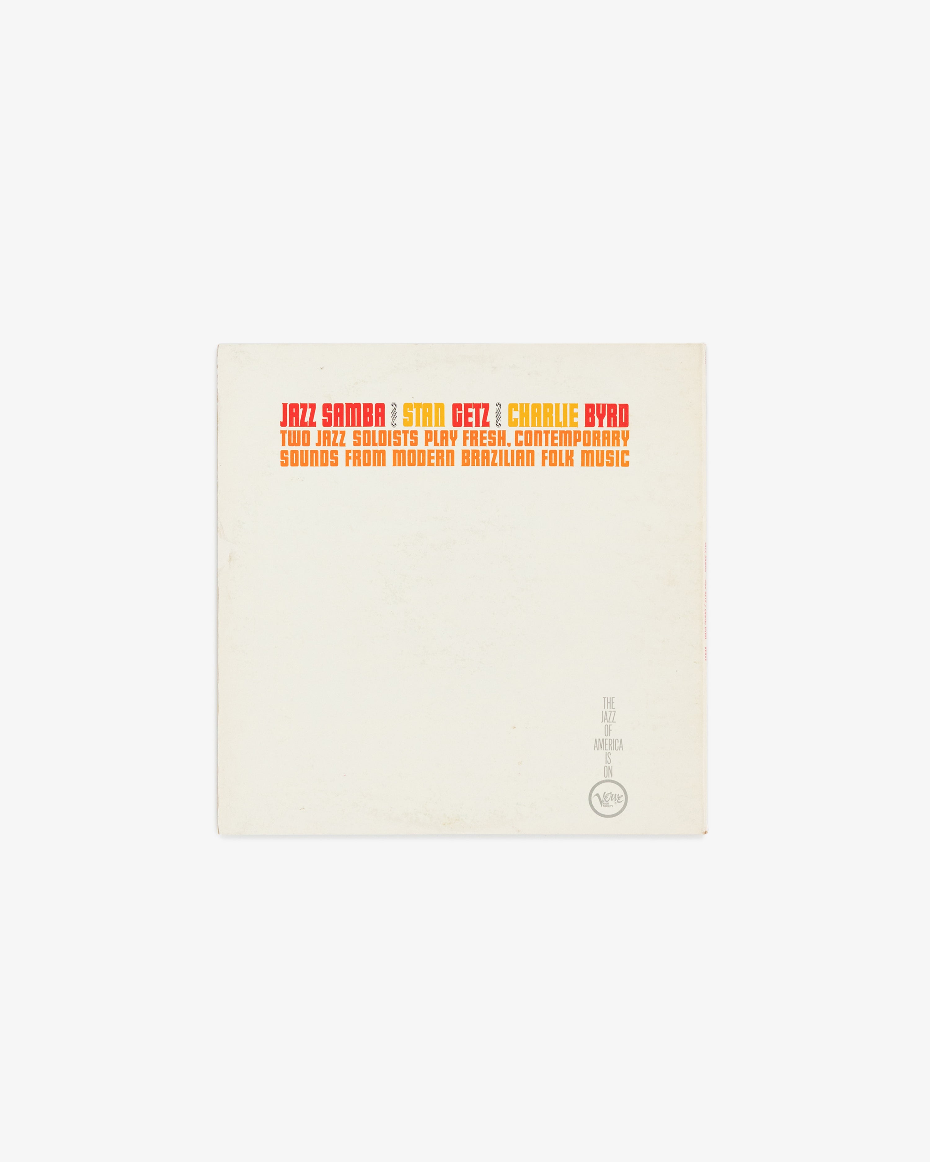 Stan Getz / Charlie Byrd - Jazz Samba LP