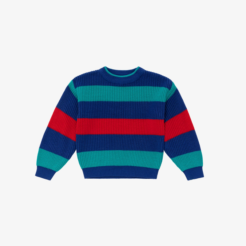Vintage Kids Striped Knit Sweater