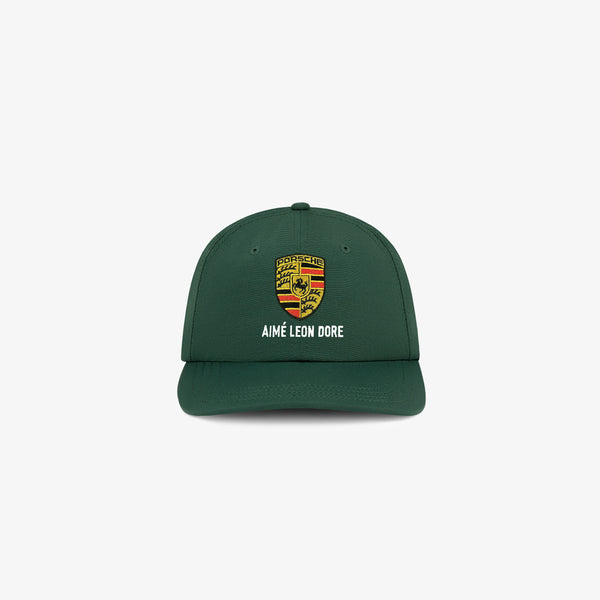 Aime Leon Dore Porsche ベースボールキャップ グリーン Aime Leon Dore x Porsche 993 Turbo Logo Hat British Racing