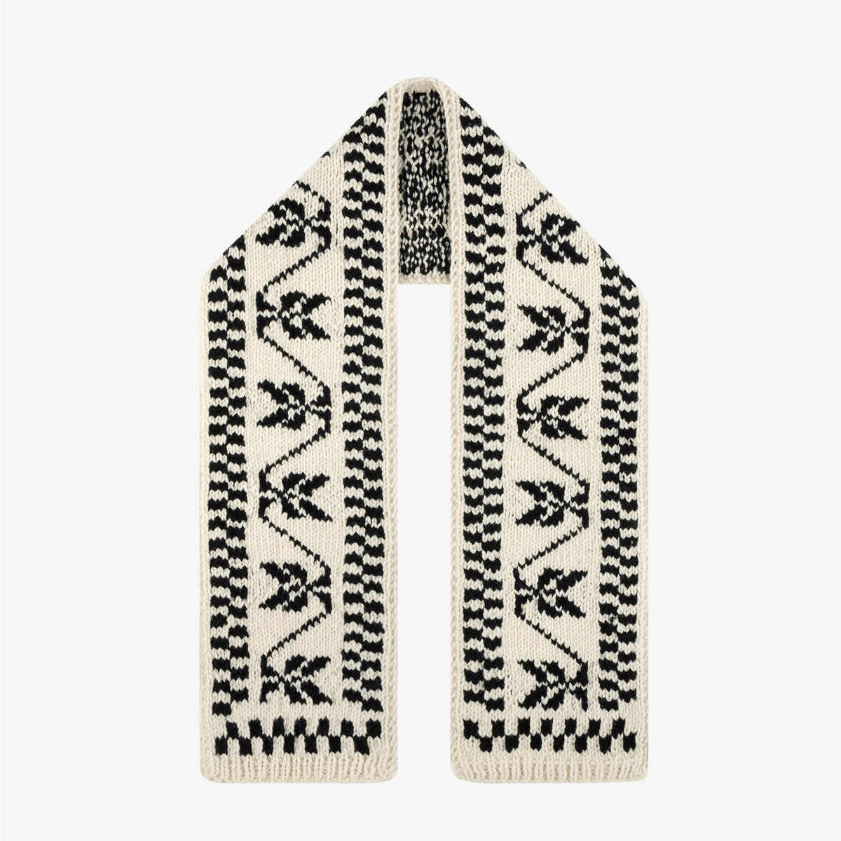 Hand Knit Jacquard Wool Scarf – Aimé Leon Dore