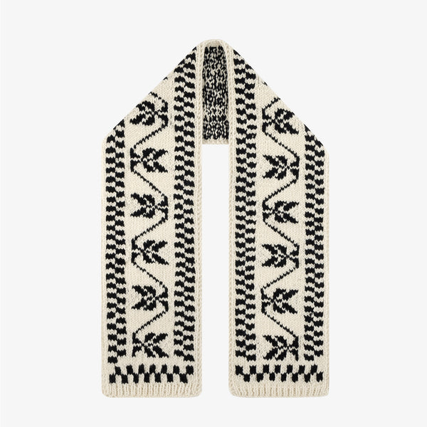 Hand Knit Jacquard Wool Scarf – Aimé Leon Dore