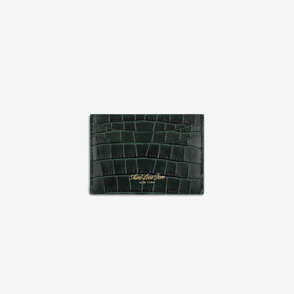 Croc-Embossed Leather Cardholder – Aimé Leon Dore