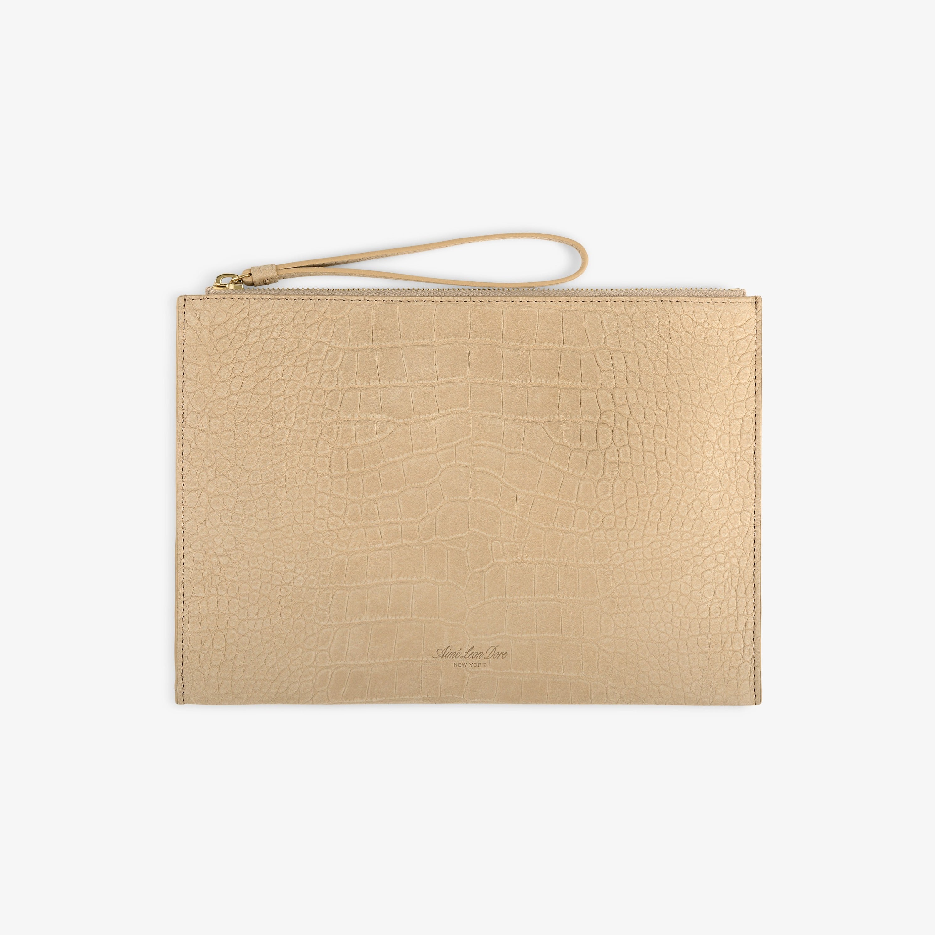 Small Croc-Embossed Nubuck Pouch – Aimé Leon Dore