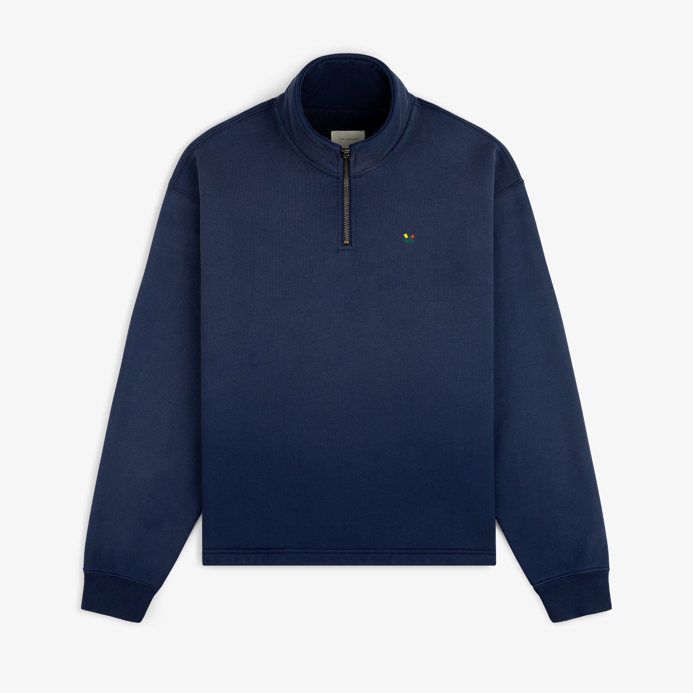 Sun Faded Crest Quarter Zip – Aimé Leon Dore