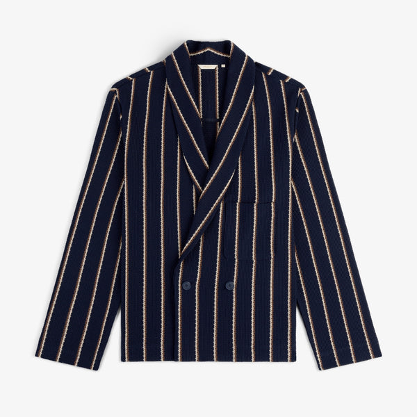 Striped Jacquard Shawl Collar Jacket – Aimé Leon Dore