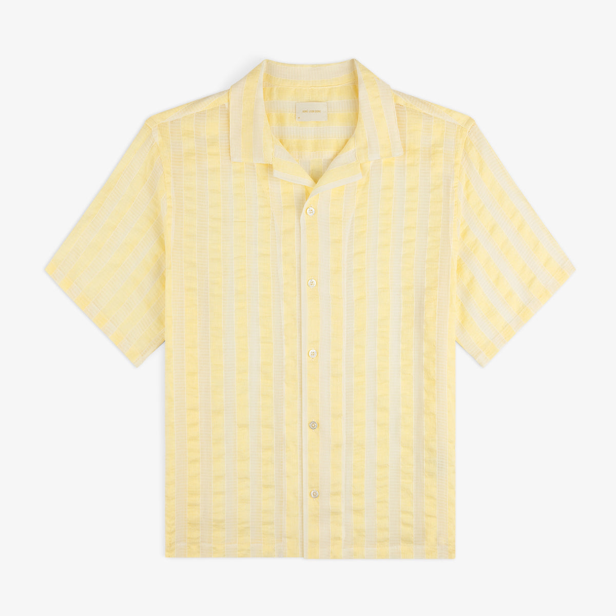 Linen Blend Striped Camp Shirt – Aimé Leon Dore