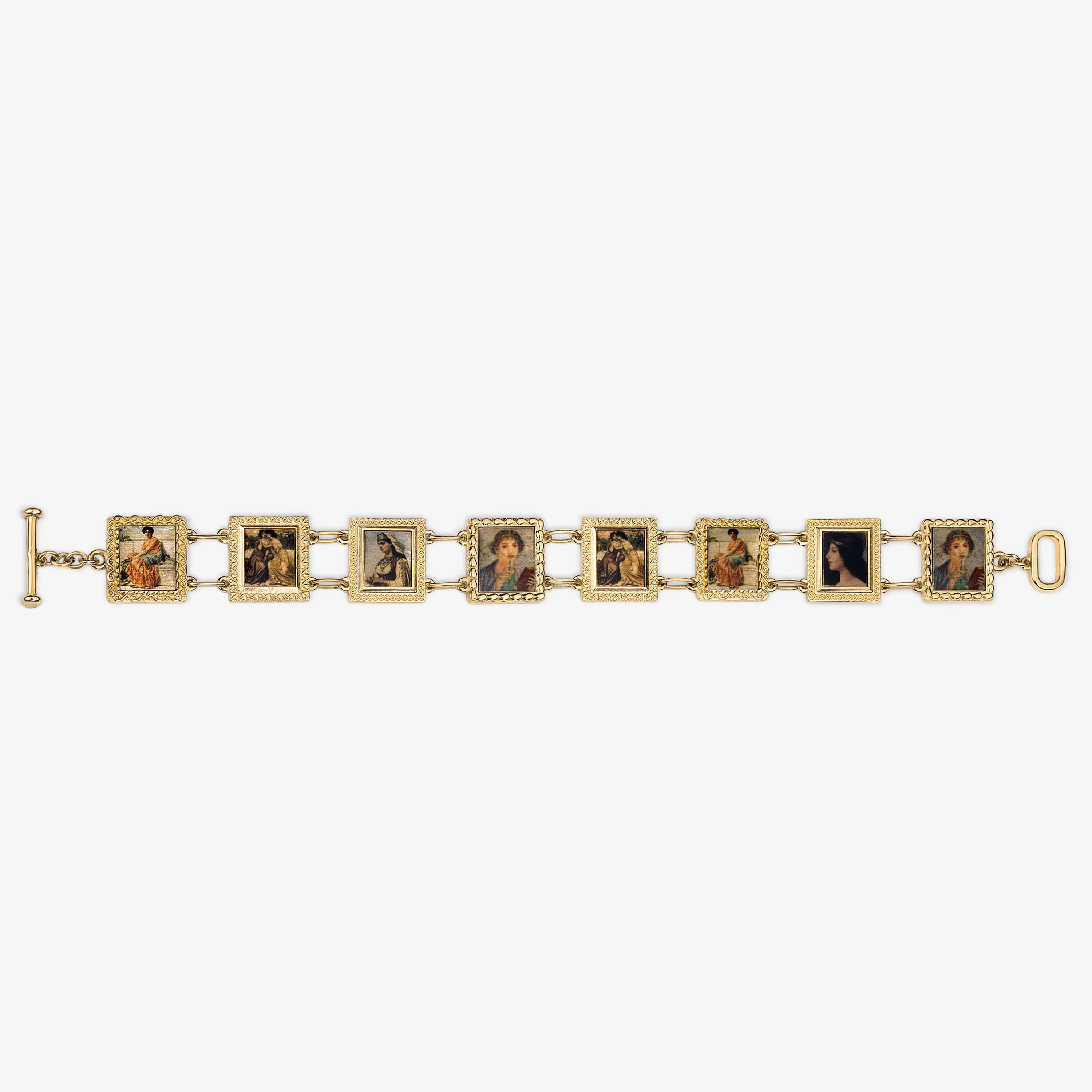 14Kt Gold Portrait Link Bracelet – Aimé Leon Dore