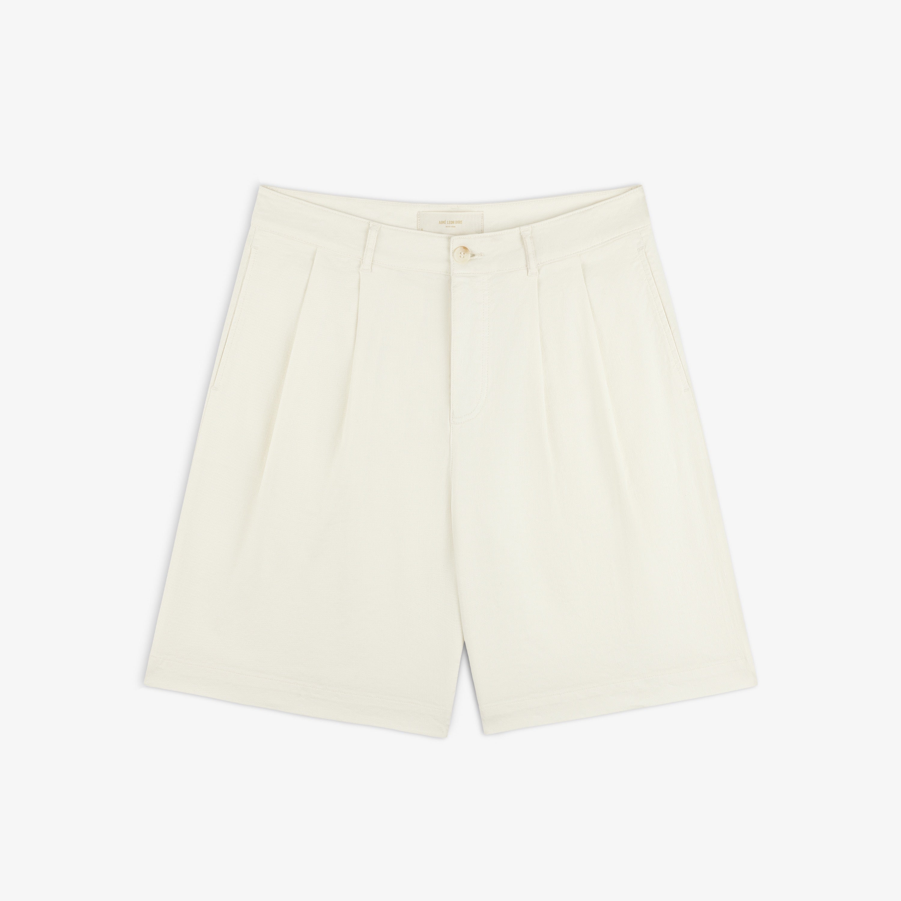 Pleated Linen Blend Bermuda Short – Aimé Leon Dore