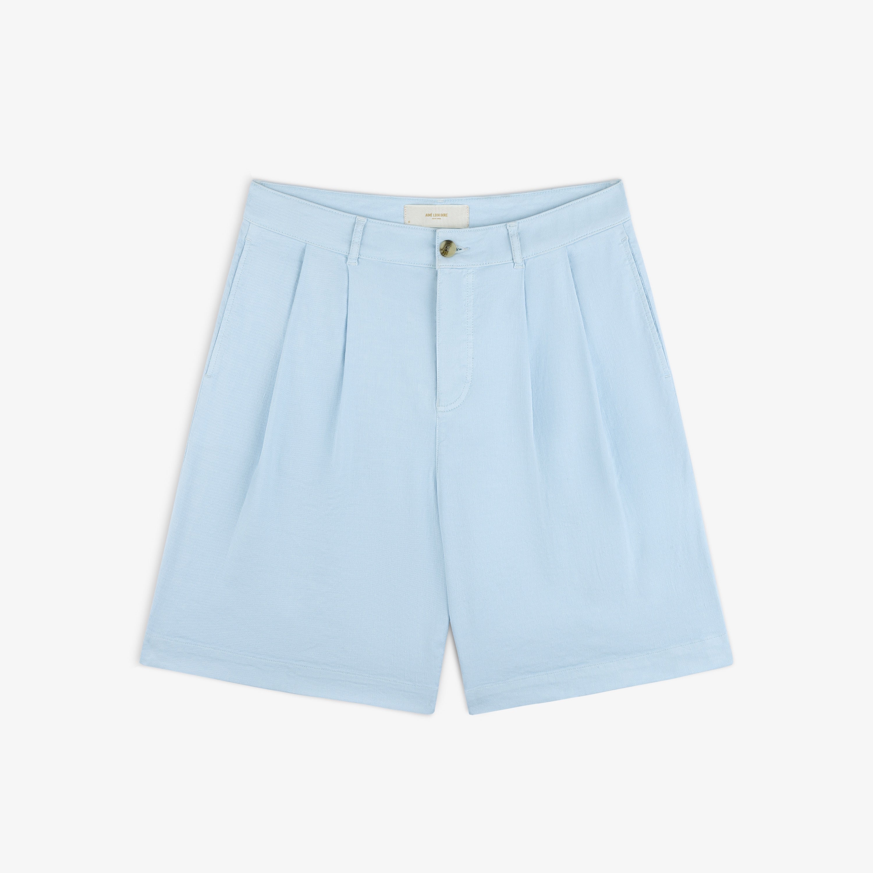 Pleated Linen Blend Bermuda Short – Aimé Leon Dore