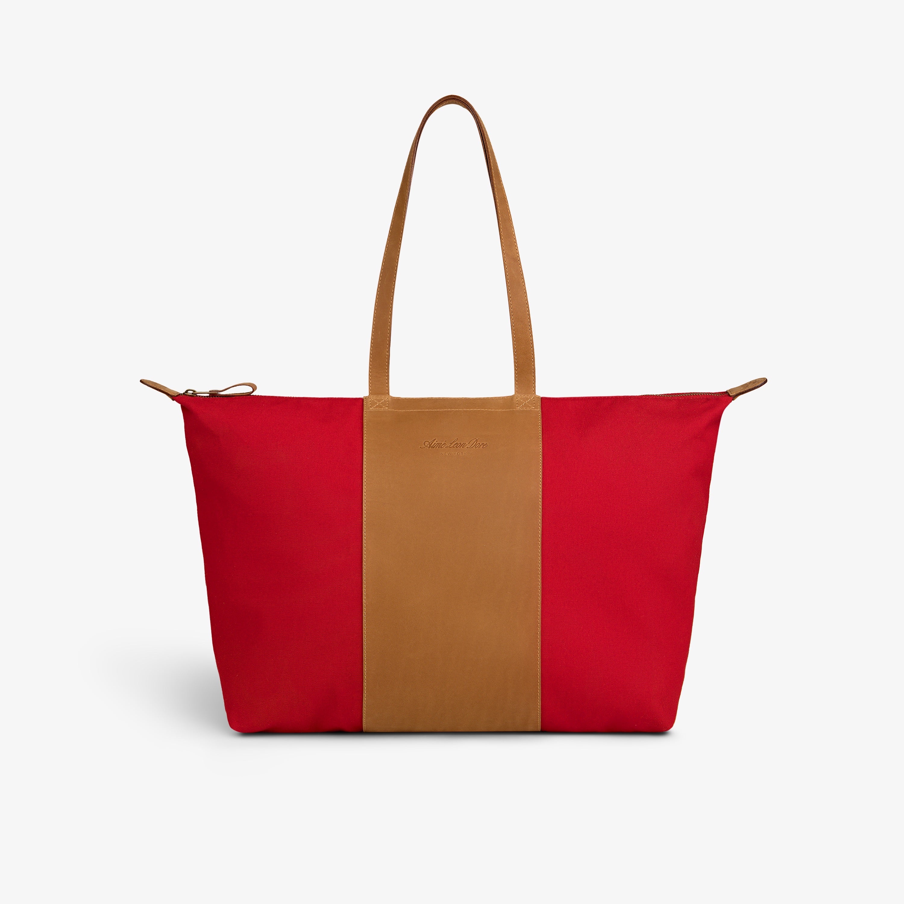 Leather Canvas Zip Tote – Aimé Leon Dore