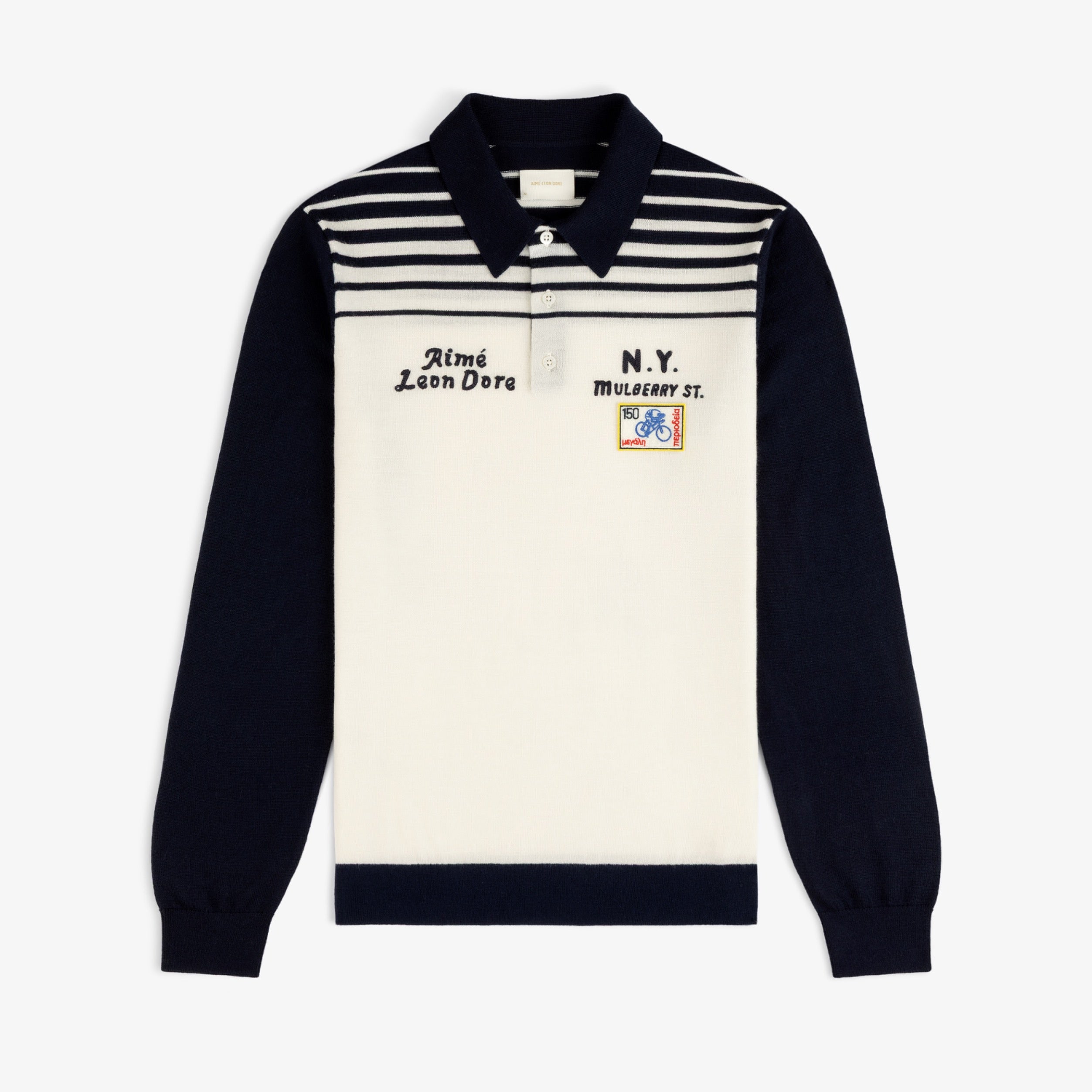 【極美品】Aimé Leon Dore 長袖 ラガーシャツ お値下げ可 Merino Wool Knit Cycling Polo – Aimé Leon Dore