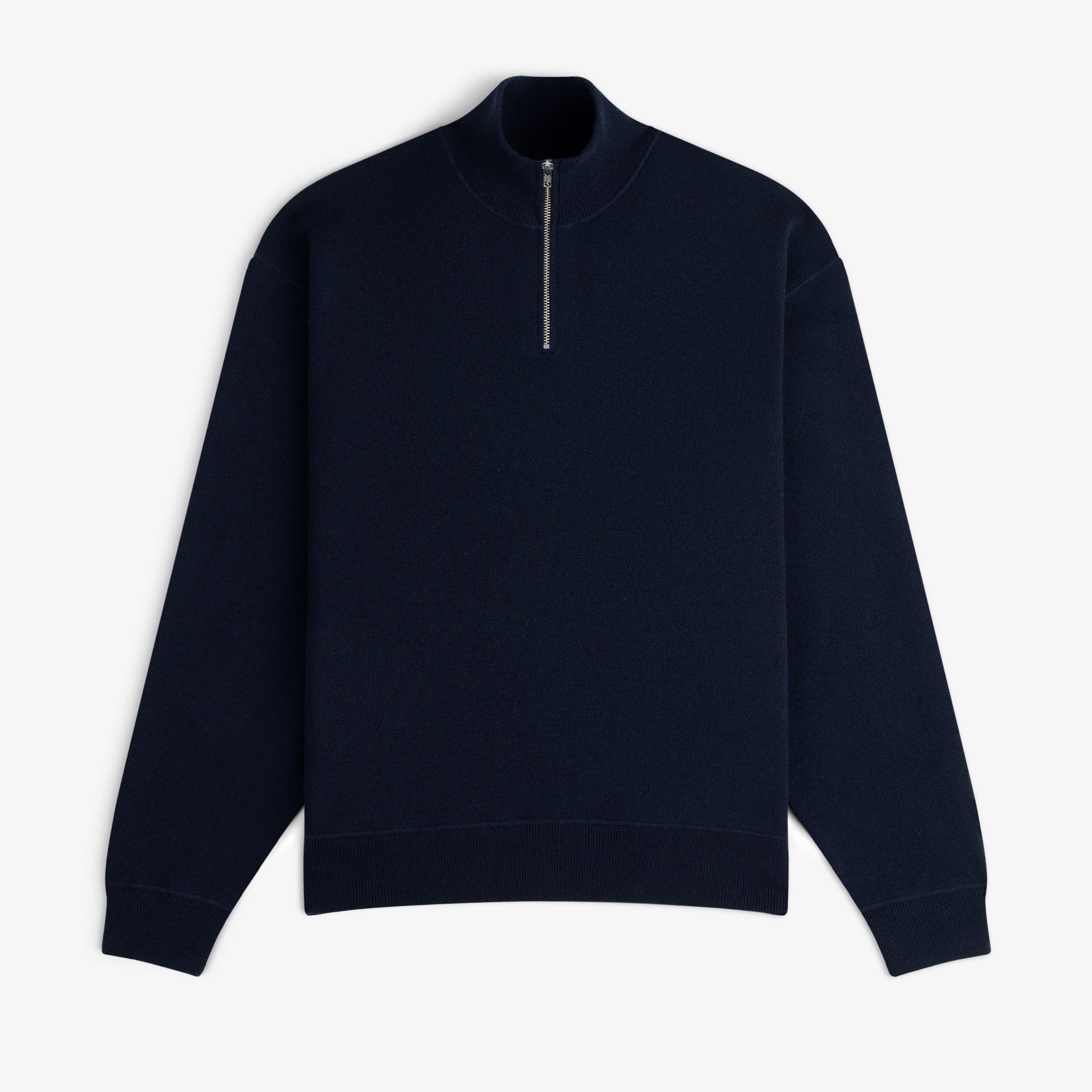 time is on  SHELL GRAND JUMPER　ネイビー Quarter Zip Pavilion Cashmere Pullover – Aimé Leon Dore