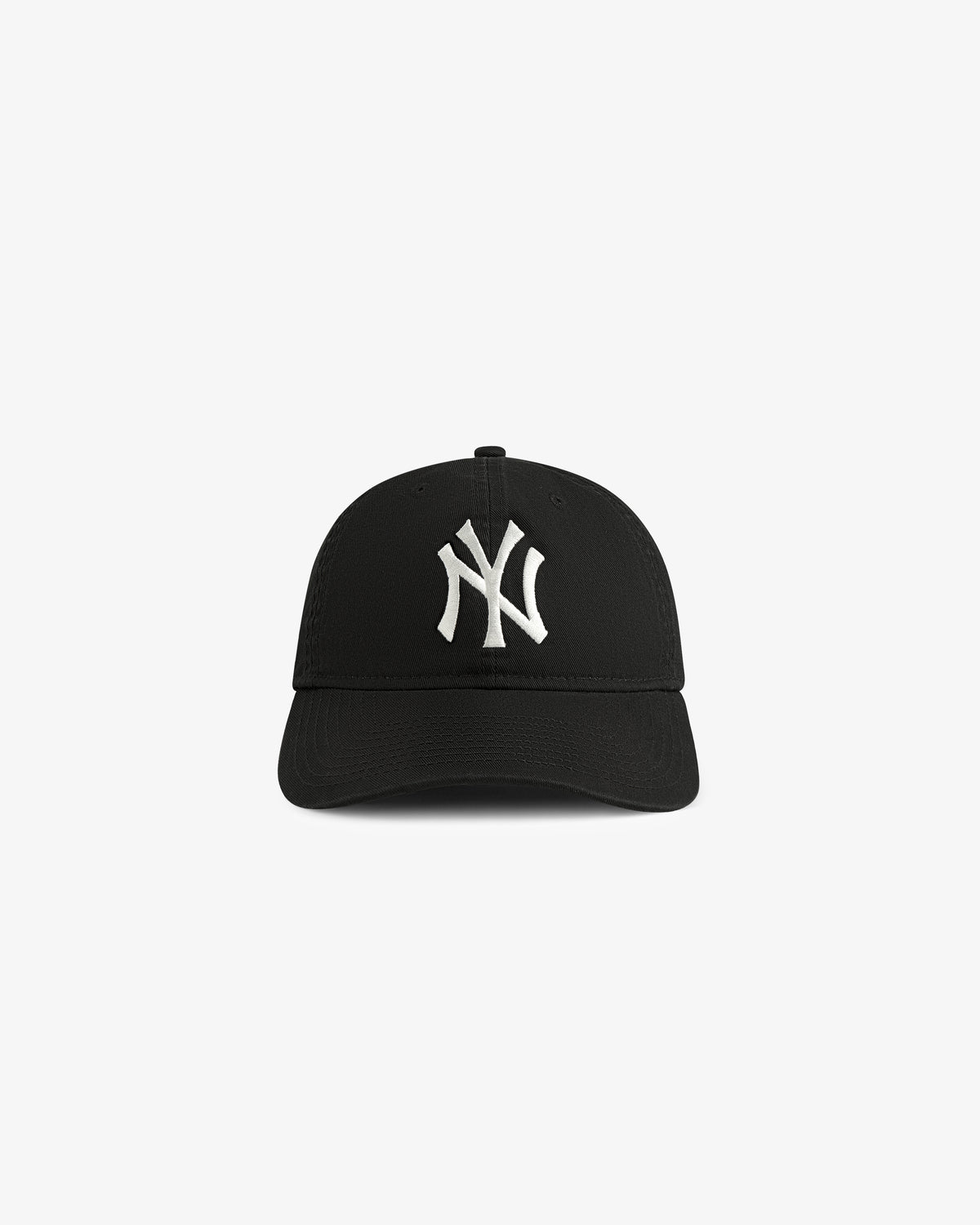 ALD / New Era Yankees Ballpark Hat, black with white NY logo, shown on a plain white background.