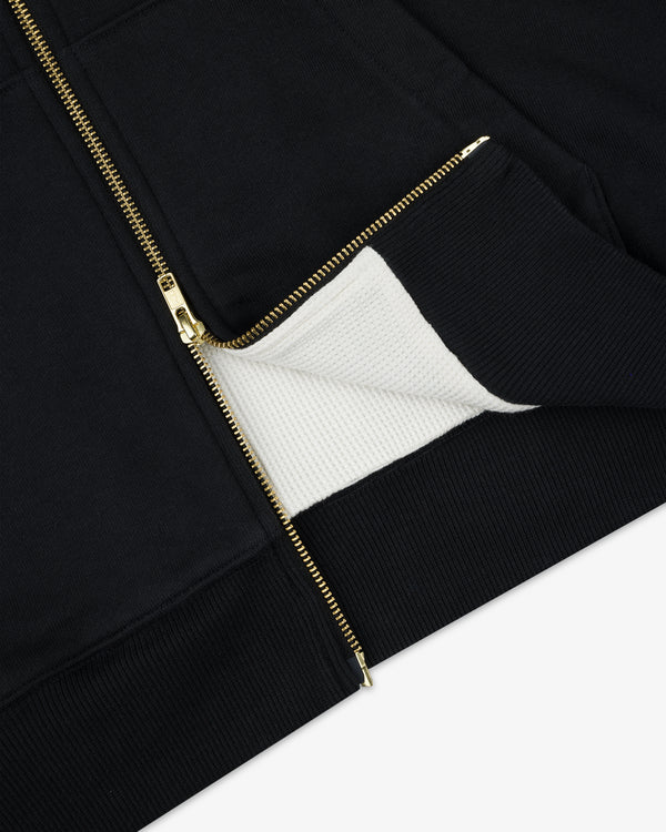 Unisphere Waffle Lined Full-Zip Hoodie