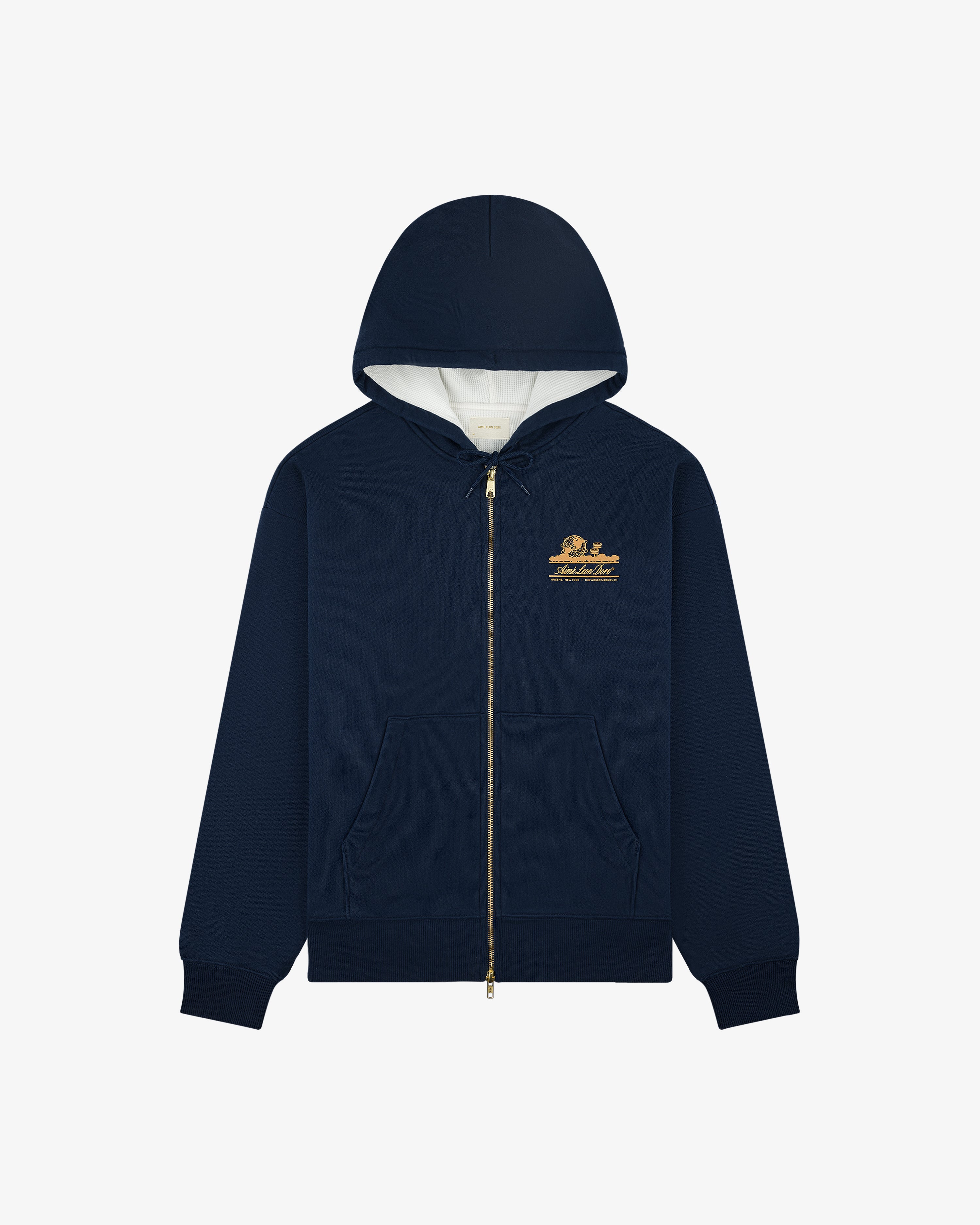 Unisphere Waffle Lined Full-Zip Hoodie