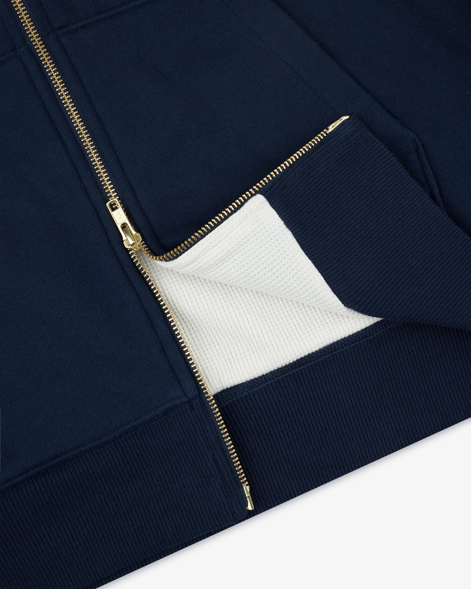 Unisphere Waffle Lined Full-Zip Hoodie