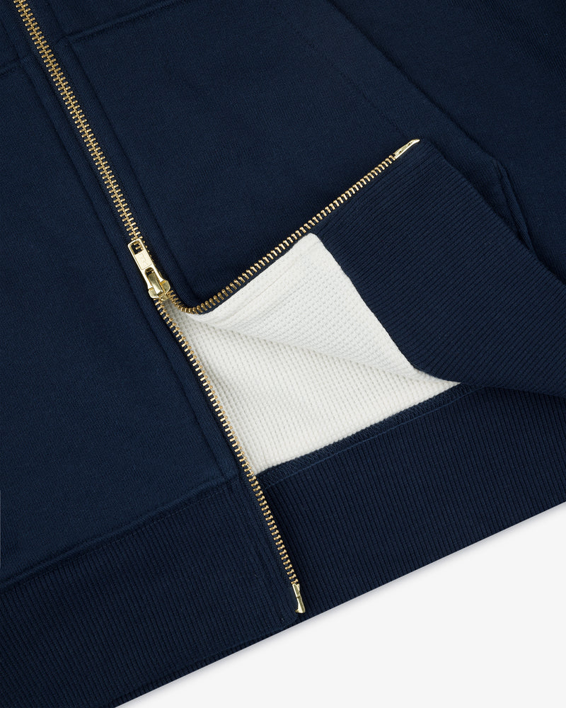 Unisphere Waffle Lined Full-Zip Hoodie